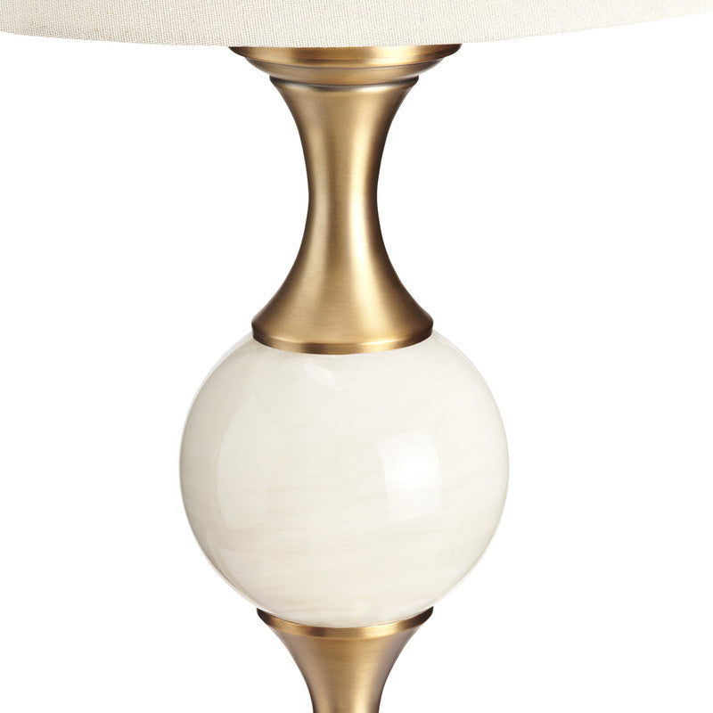 Willenhall White/Gold Table Lamp - Ornate Home