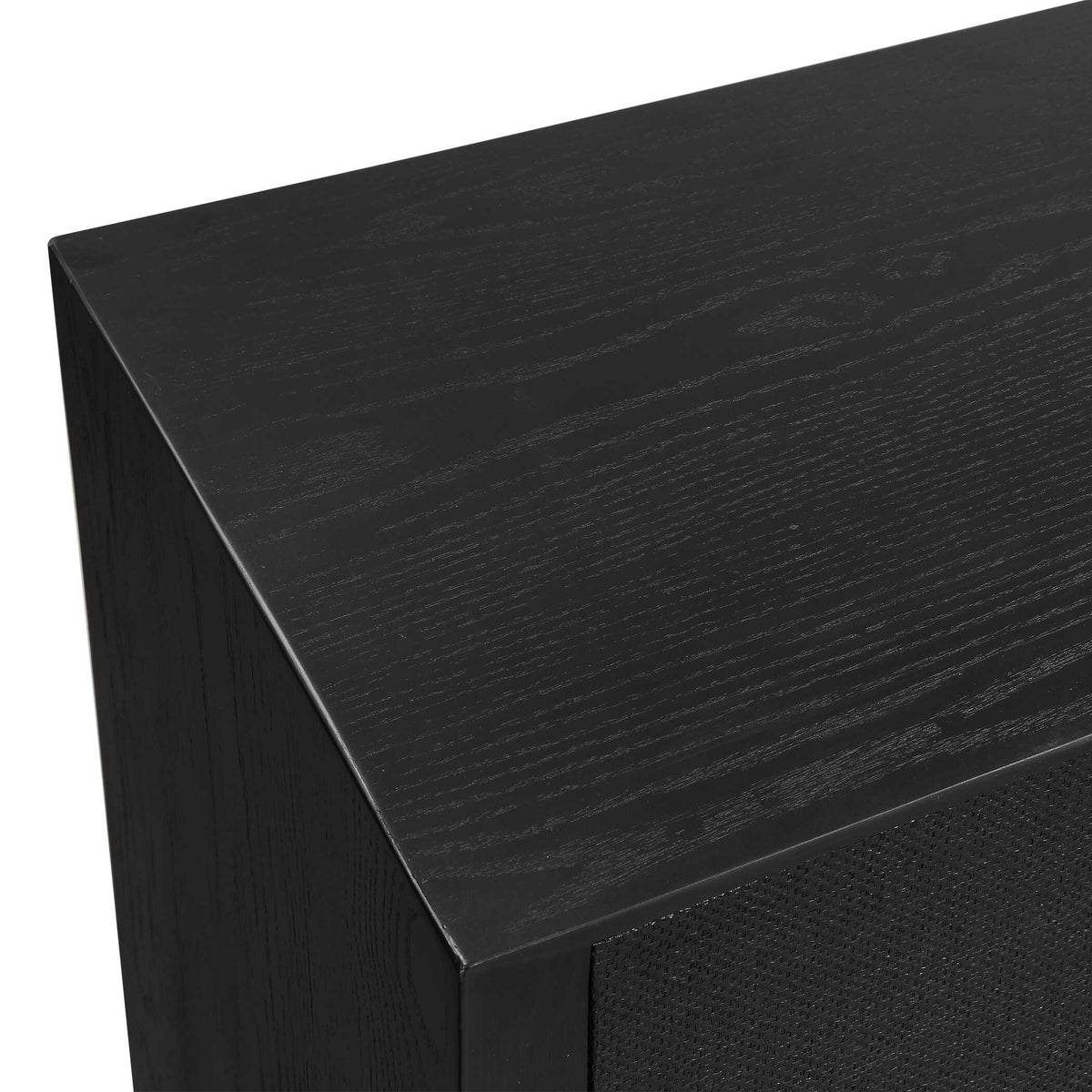 Williams Black 4 Door Cabinet - Ornate Home