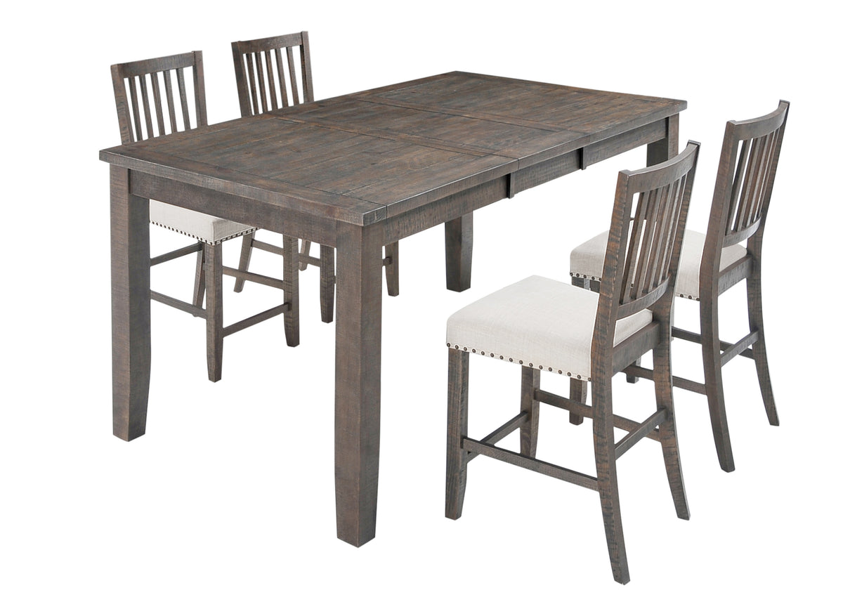 Willow Creek Brown/Cream Ext Counter Dining Table w/ 4 Stools - Ornate Home
