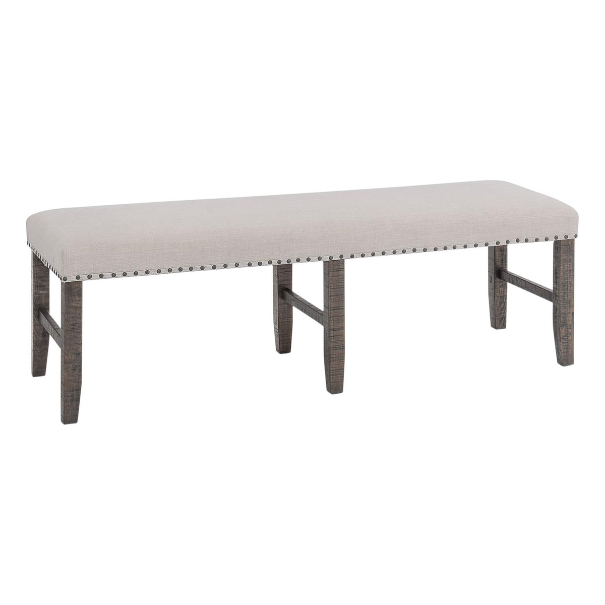 Willow Creek Brown/Cream Ext Dining Table w/ 4 Chairs, Bench - Ornate Home