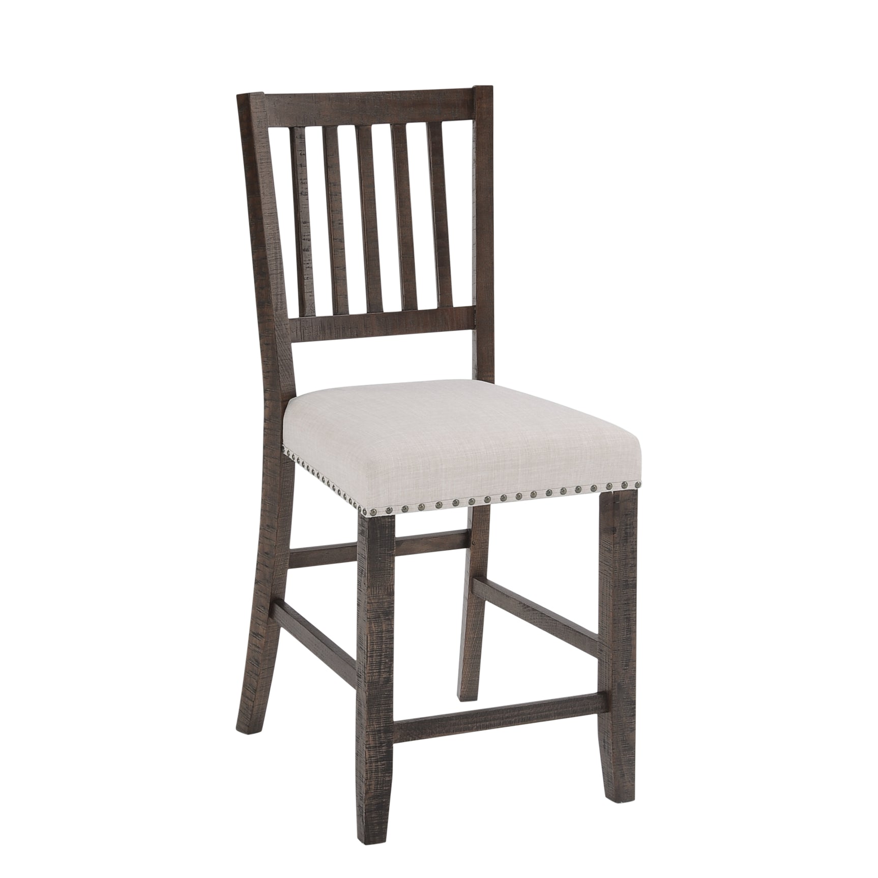 Willow Creek Brown/Cream Slatback Stool (Set of 2) - Ornate Home