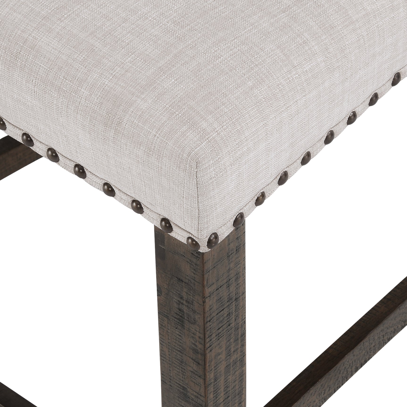 Willow Creek Brown/Cream Slatback Stool (Set of 2) - Ornate Home