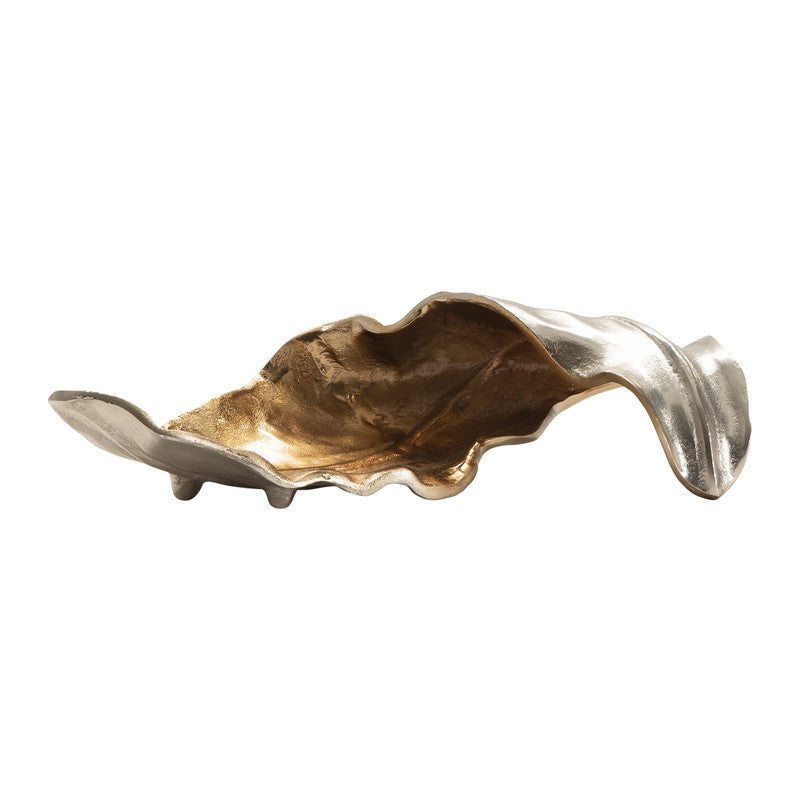 Willow Gold Medium Two-Toned Leaf 2 Sculptural - Ornate Home