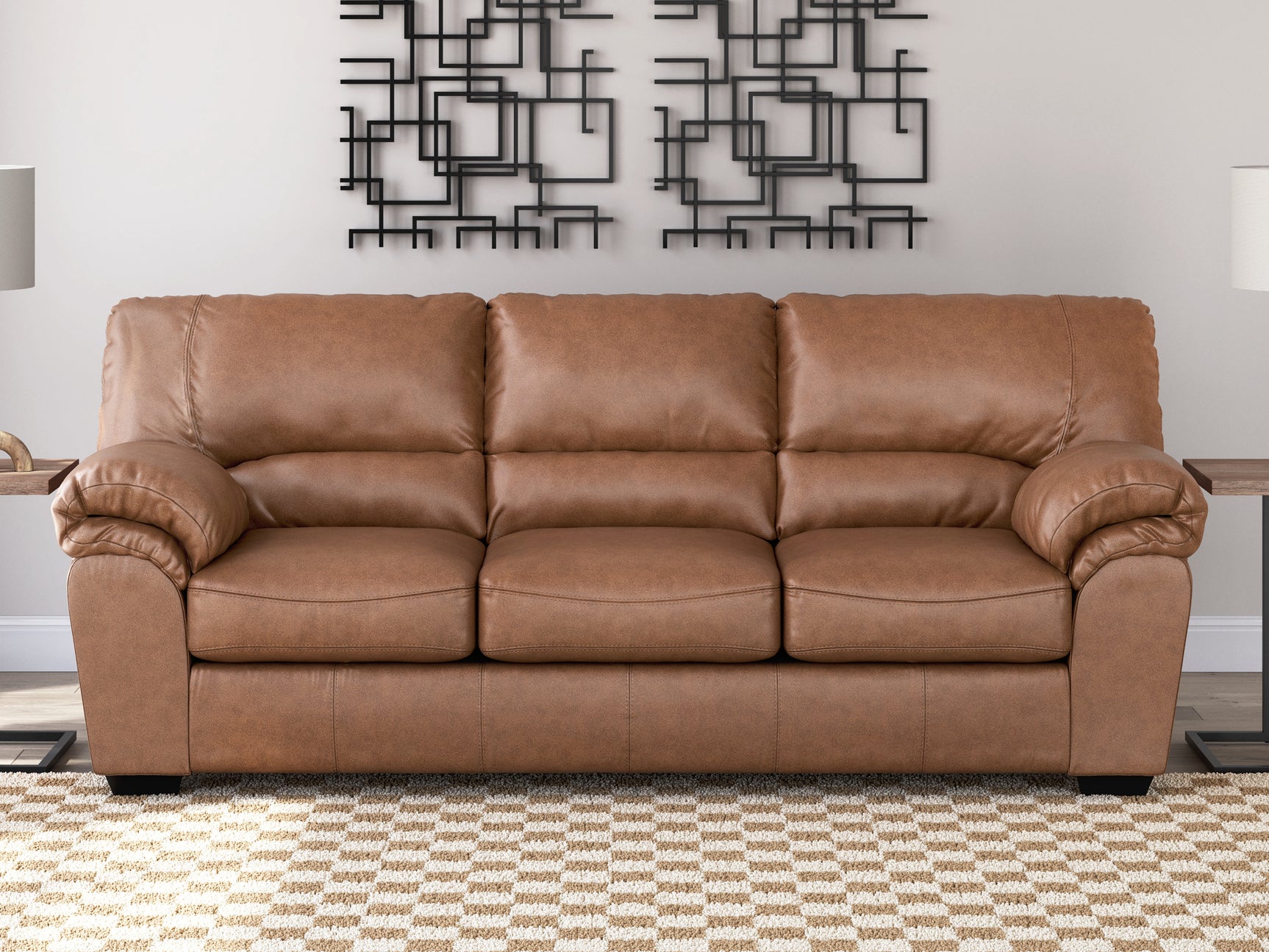 WillowBend Caramel Sofa - Ornate Home