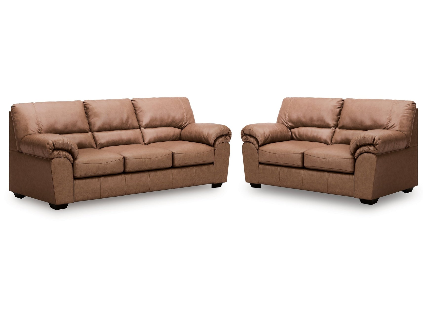 WillowBend Caramel Sofa and Loveseat (Online Special Price) - Ornate Home