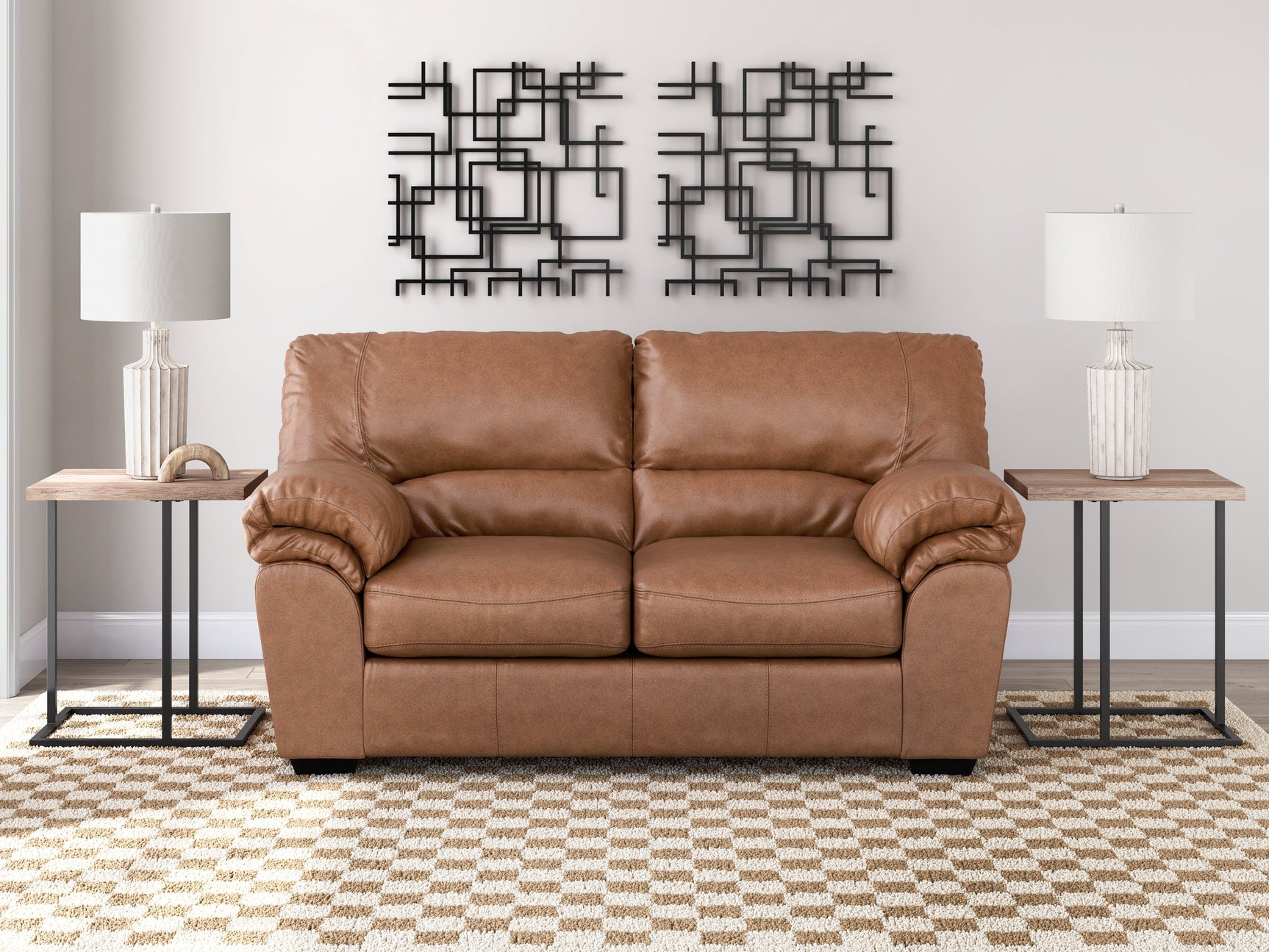 WillowBend Caramel Sofa and Loveseat (Online Special Price) - Ornate Home
