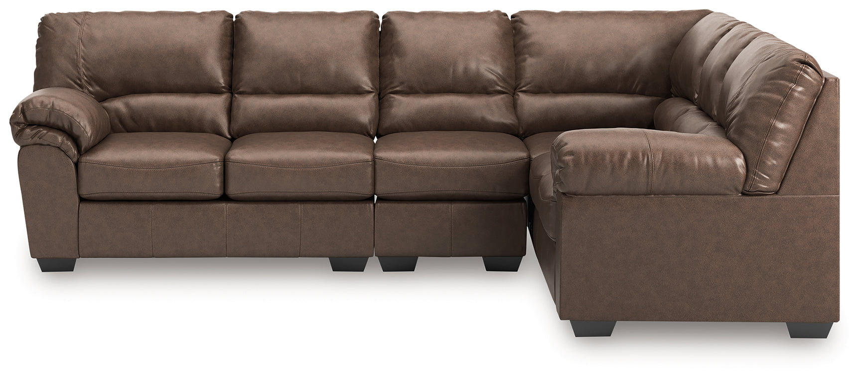 WillowBend Umber 3-Piece L Shaped Sectional - Ornate Home