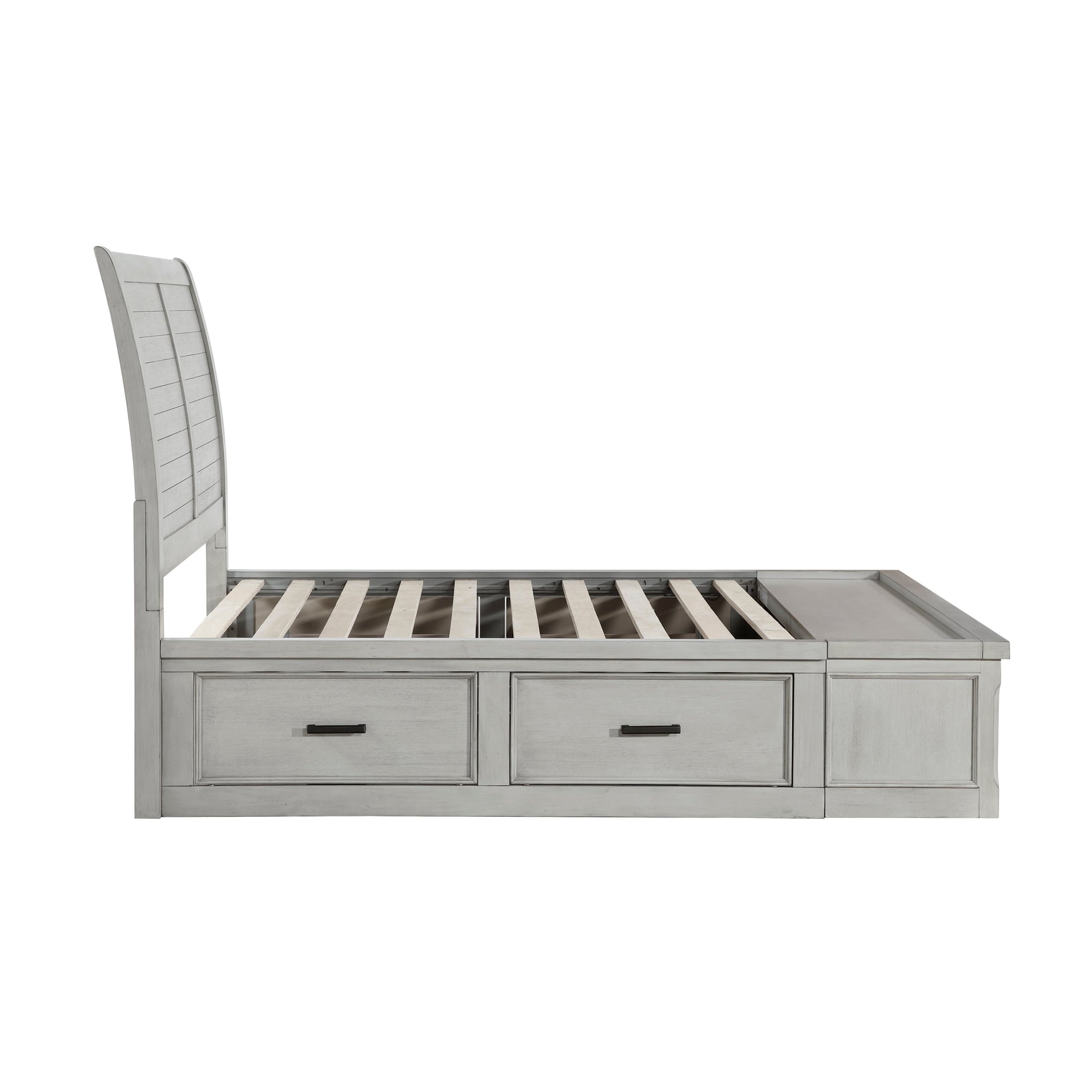 Willowbrook Light Gray Queen Platform Bed - Ornate Home
