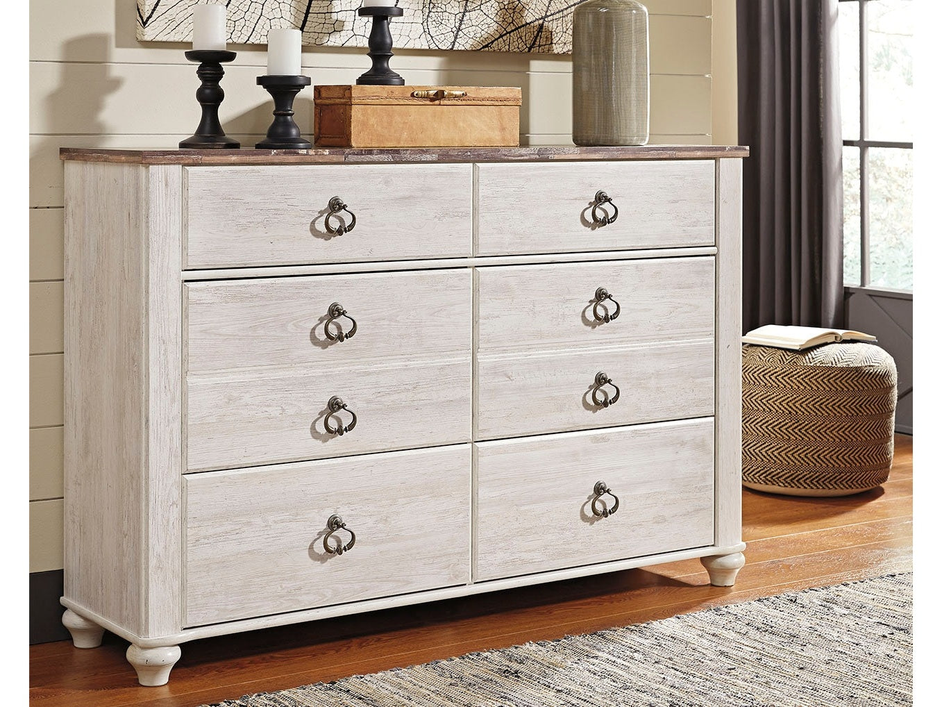 Willowton Whitewash Dresser - Ornate Home