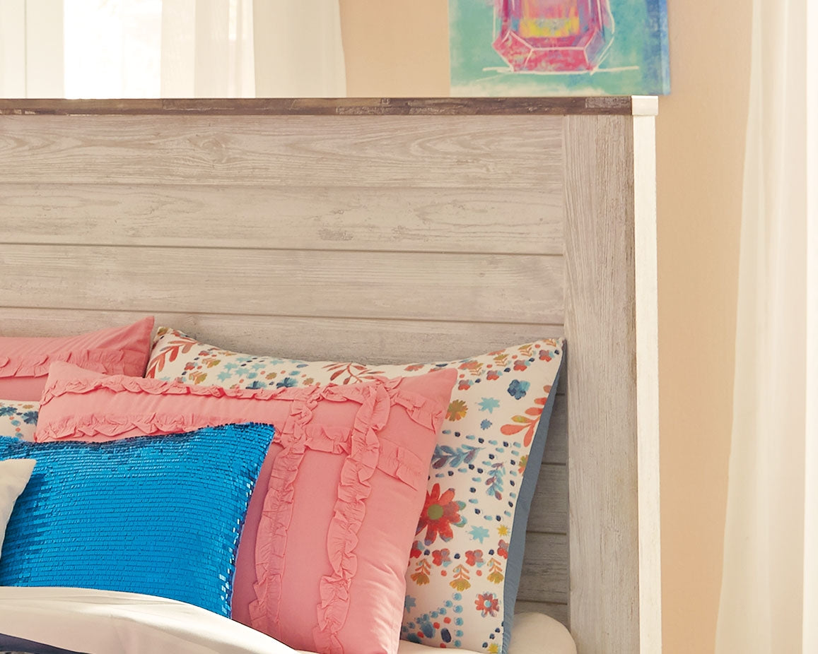 Willowton Whitewash Full Panel Headboard (Online Special Price) - Ornate Home