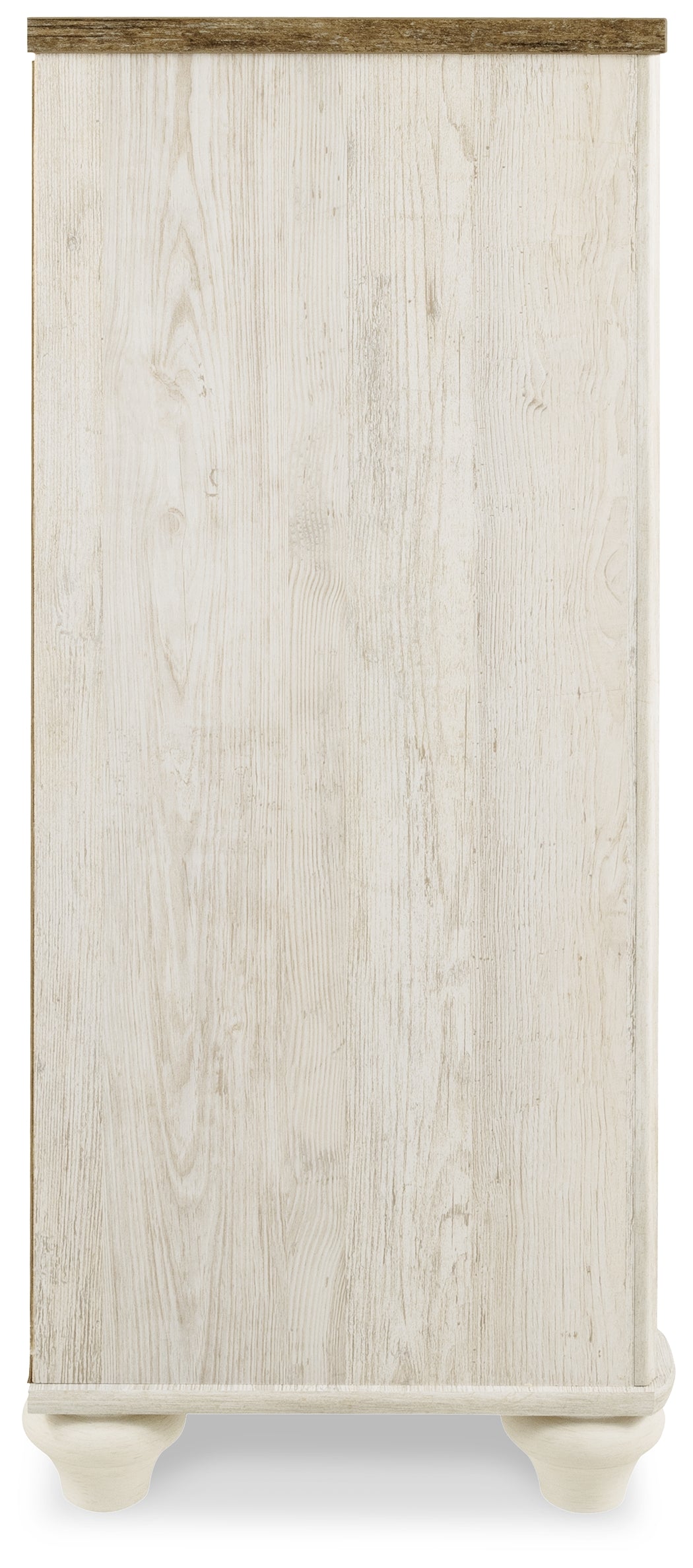 Willowton Whitewash Queen Sleigh Bedroom Set with Dresser - Ornate Home