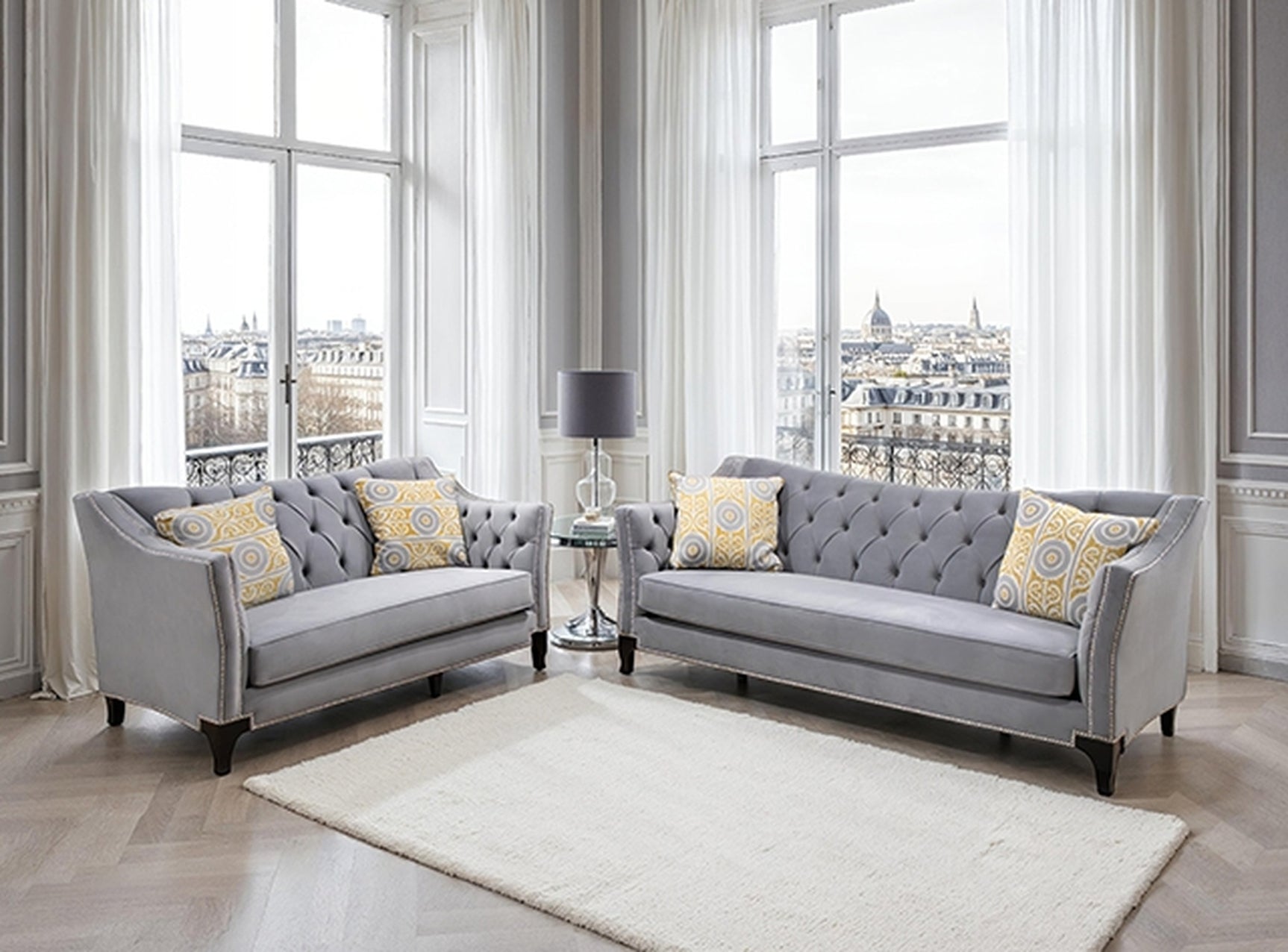 Wilmette Gray Sofa - Ornate Home