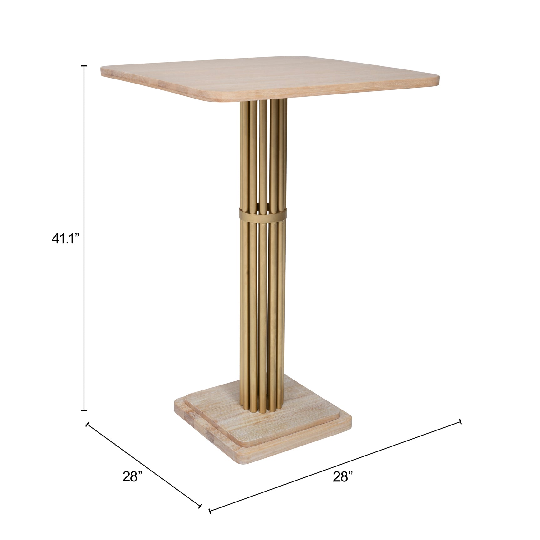 Wilou Natural Bar Table - Ornate Home