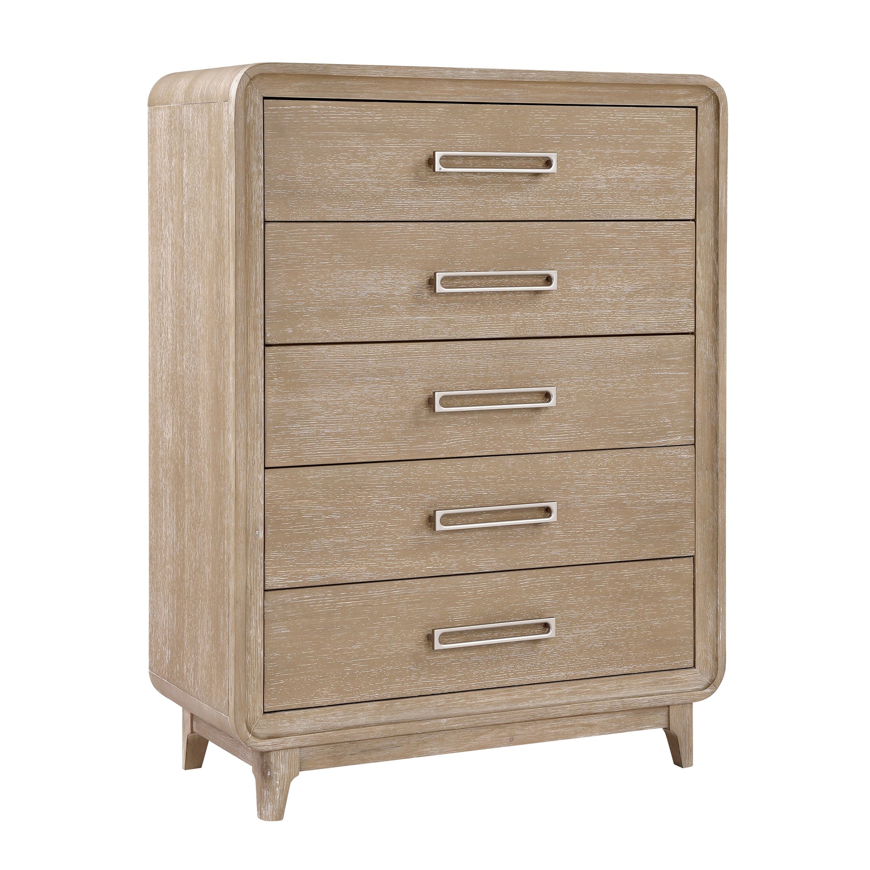 Wilshire Natural/Beige 5-Piece Queen Bedroom Set - Ornate Home