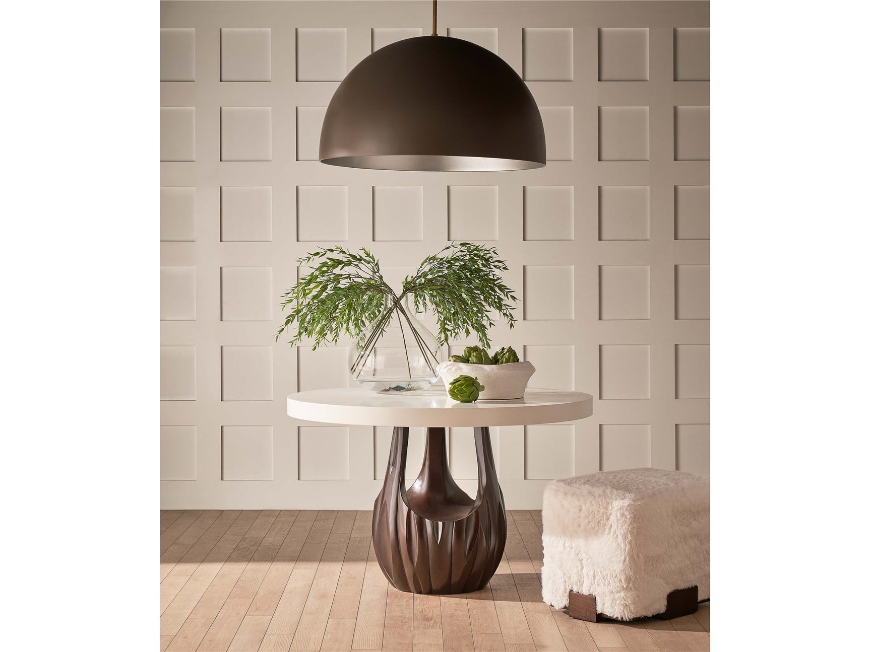 Wilshire Yakketyyak Natural Ottoman - Ornate Home