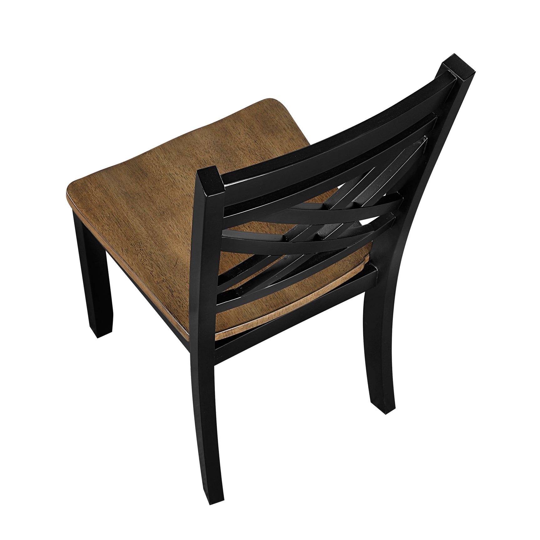 Winchester Brown/Black Side Chair (Set of 2) - Ornate Home