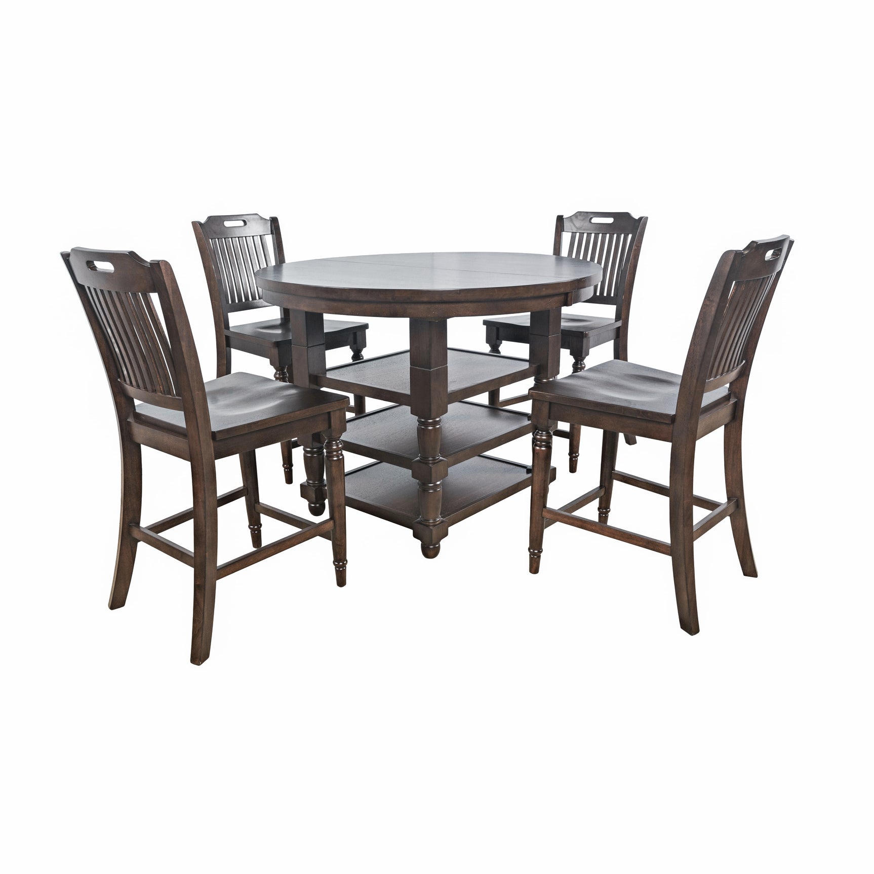 Winchester Portwood 66 High/Low Dining Table w/ 4 Stool - Ornate Home