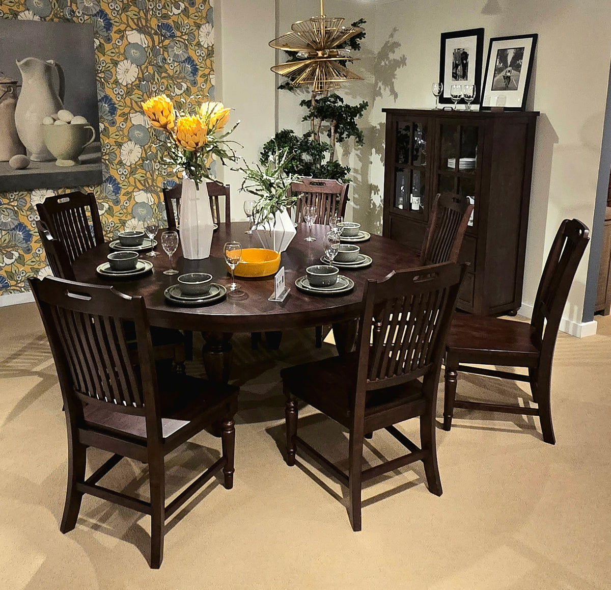 Winchester Portwood 72 Dining Table w/ 4 Chair - Ornate Home