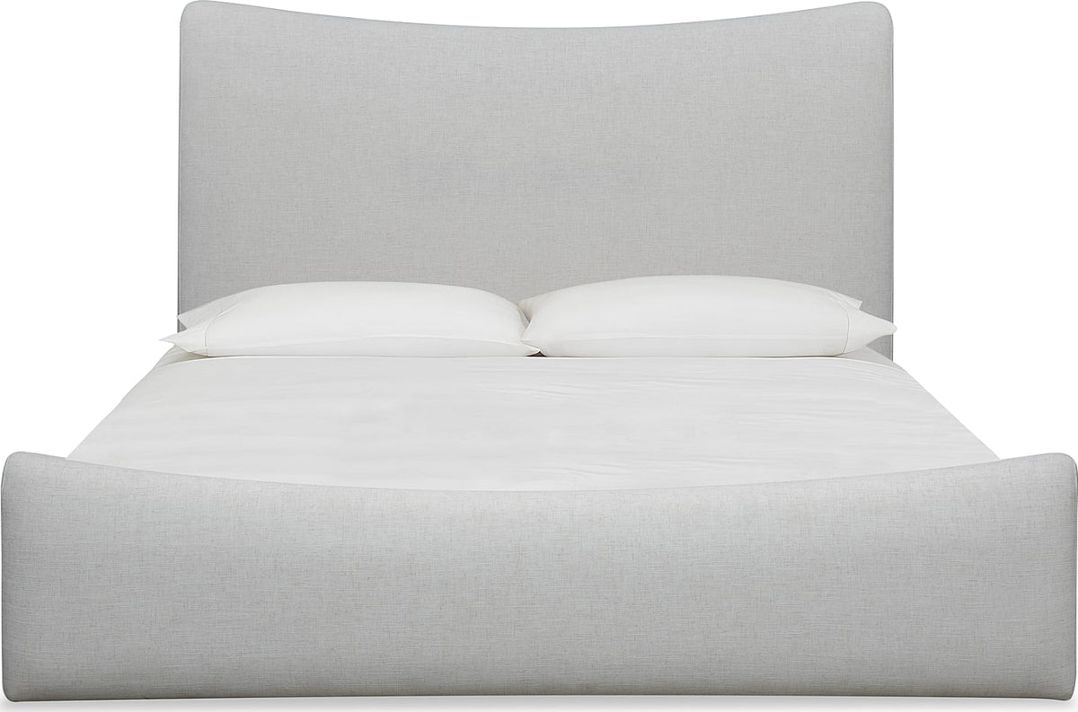 Windham Whipped Honey Queen Upholstered Bed - Ornate Home
