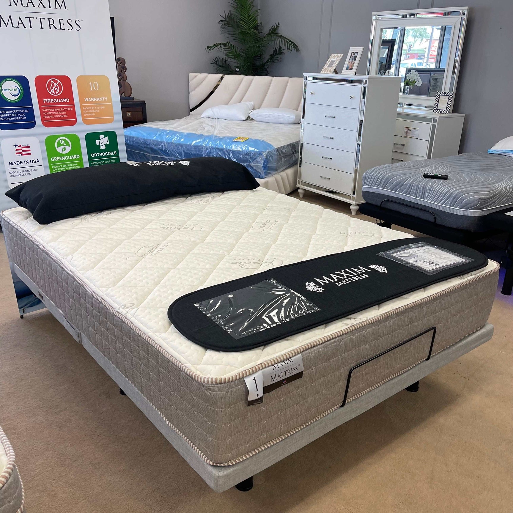 Windmill #1 Taupe Tight Top 12" Mattress / Extra Firm - Ornate Home