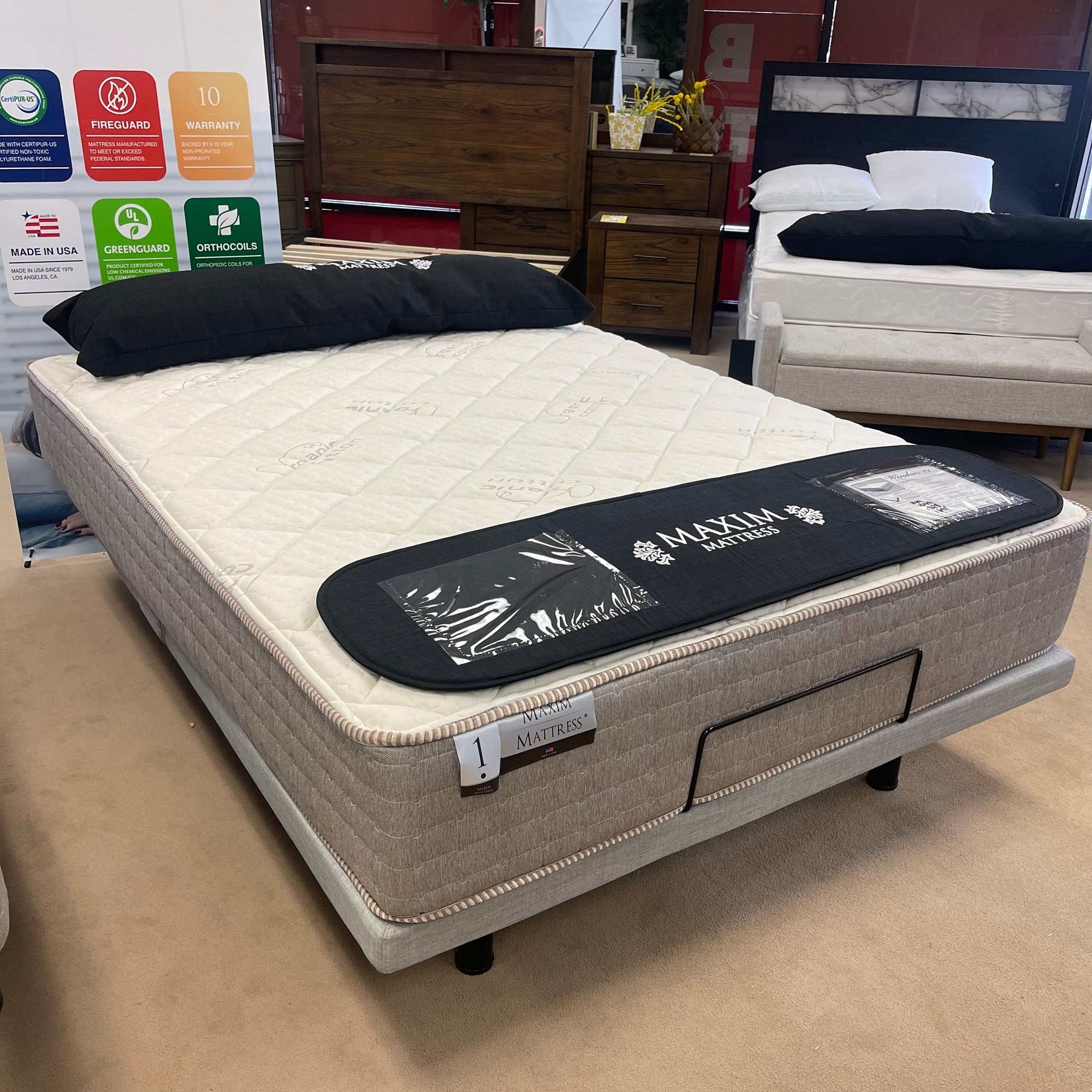 Windmill #1 Taupe Tight Top 12" Mattress / Extra Firm - Ornate Home