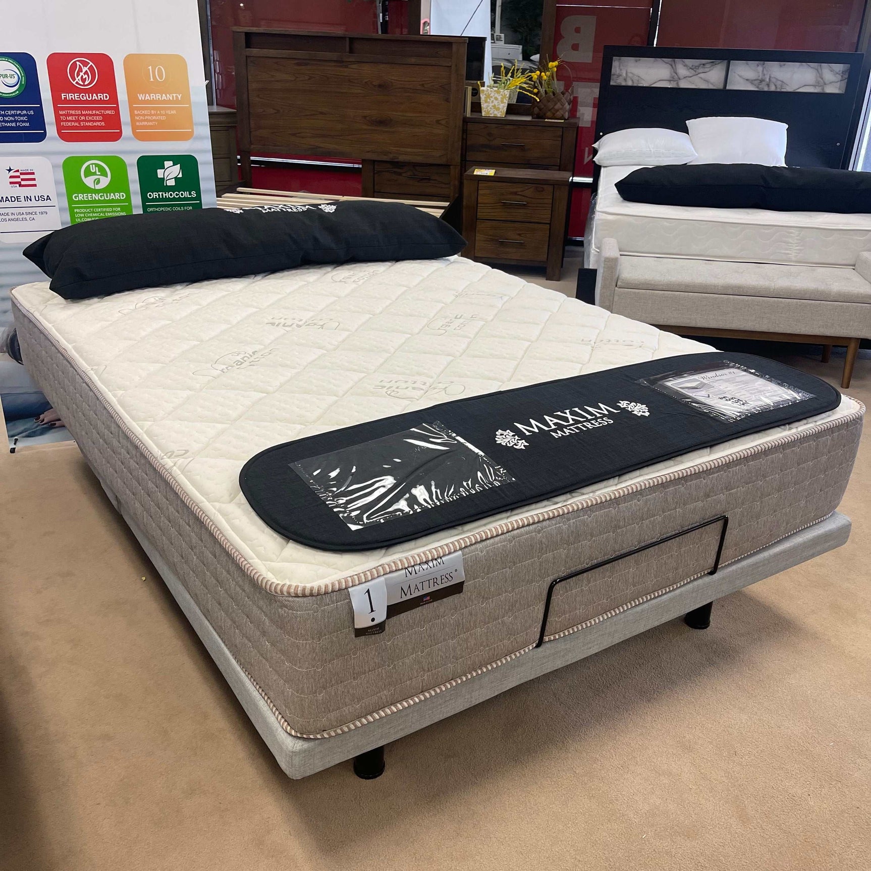 Windmill #1 Taupe Tight Top 12" Mattress / Extra Firm - Ornate Home