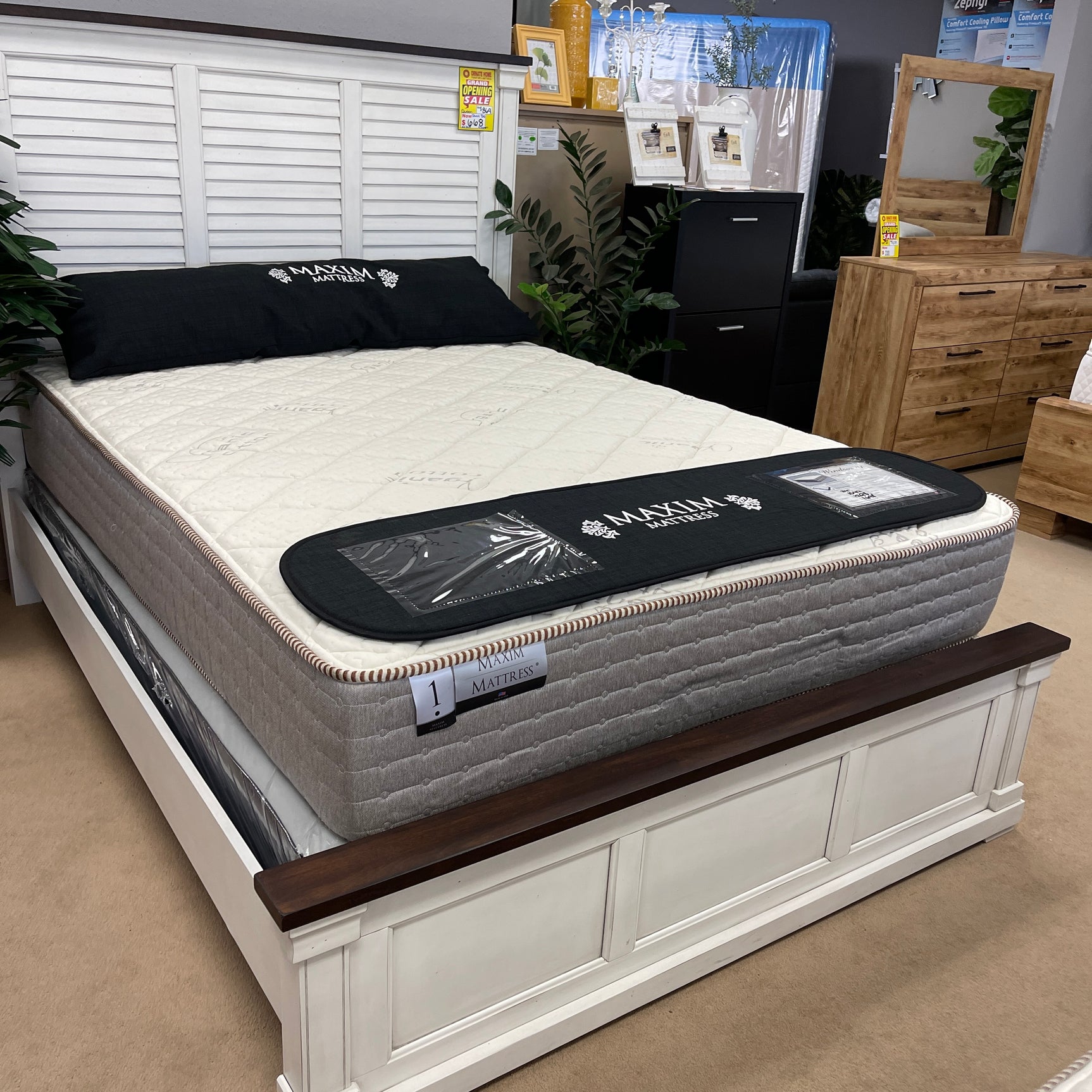 Windmill #1 Taupe Tight Top 12" Mattress / Extra Firm - Ornate Home