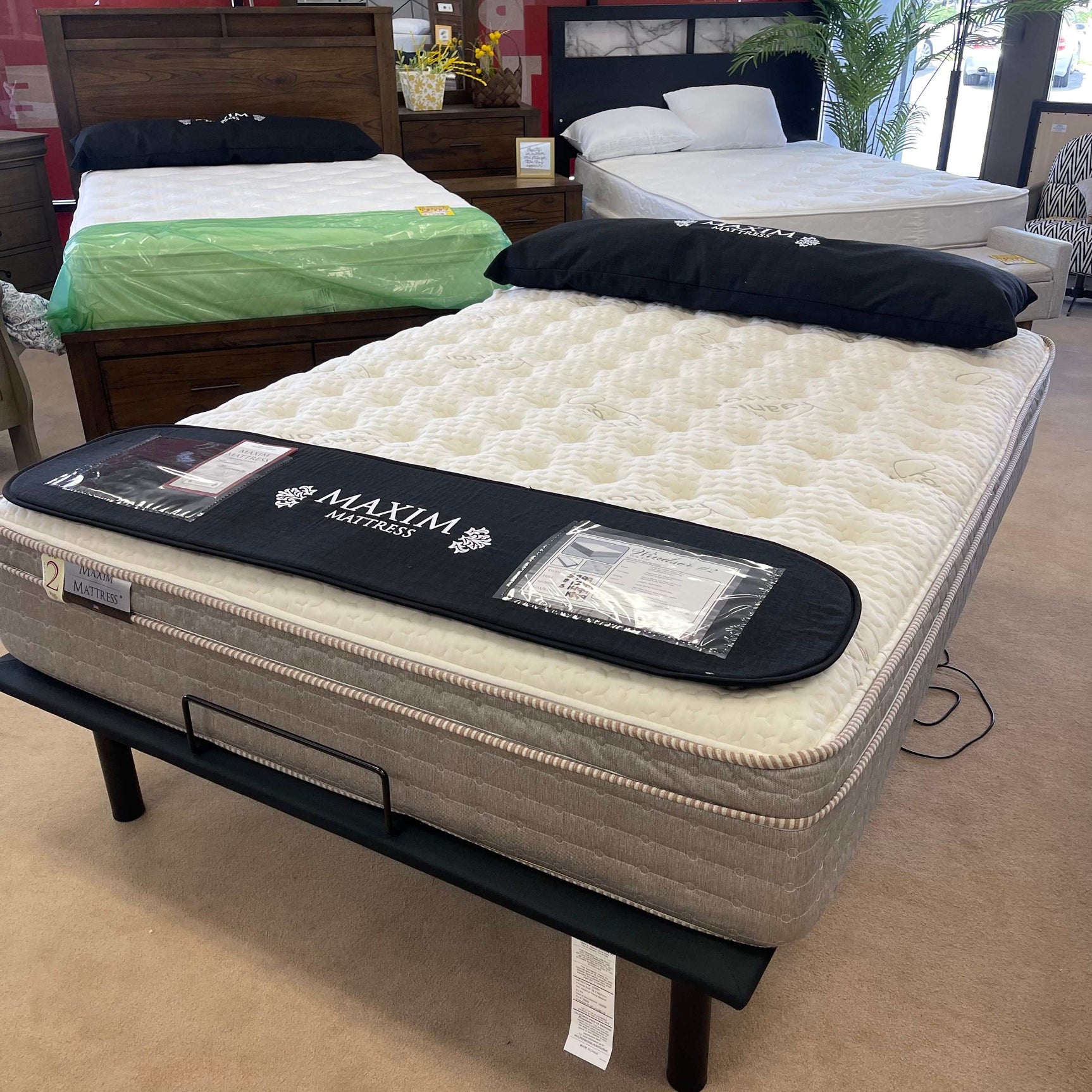 Windmill #2 Taupe Box Top 12" Mattress / Medium - Ornate Home