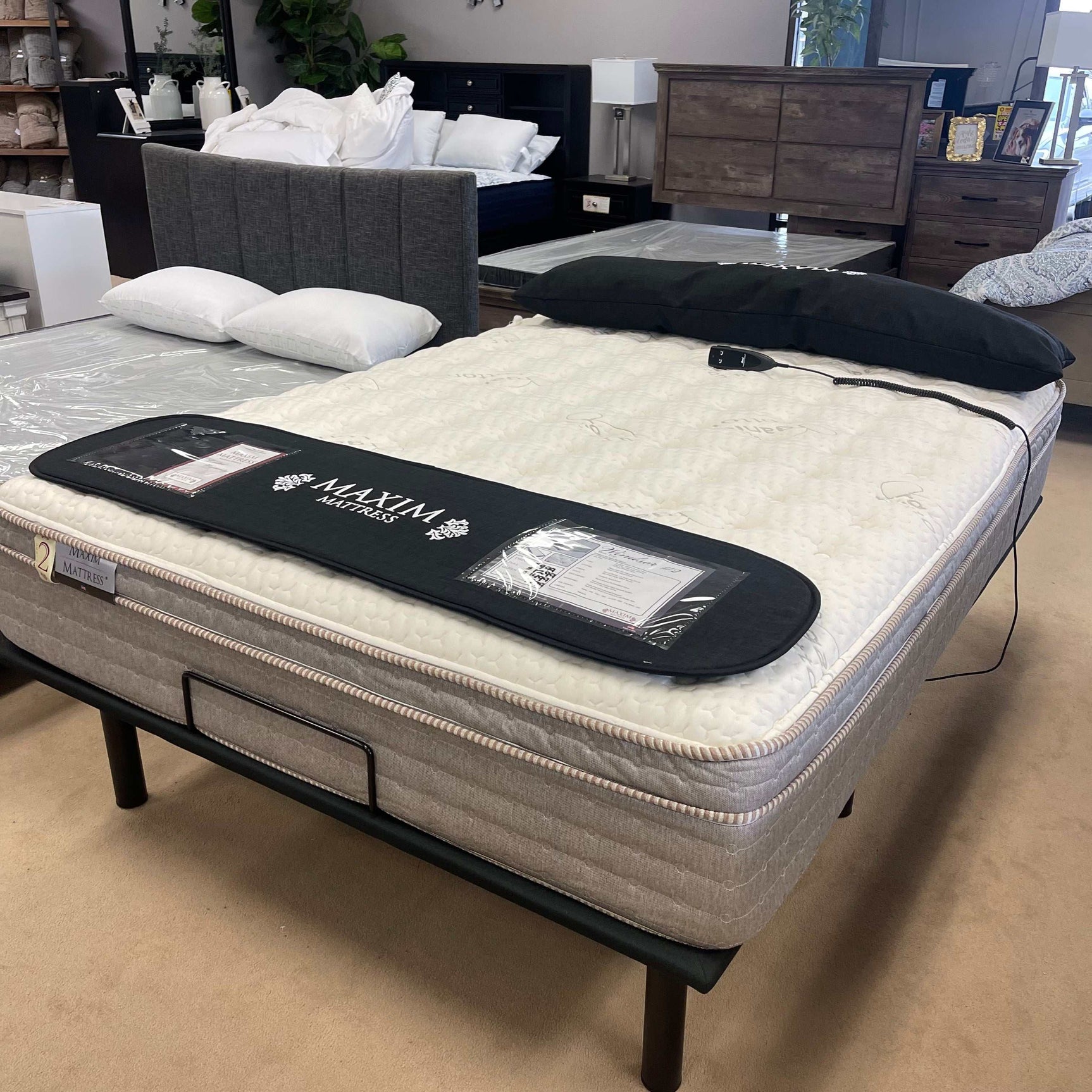 Windmill #2 Taupe Box Top 12" Mattress / Medium - Ornate Home