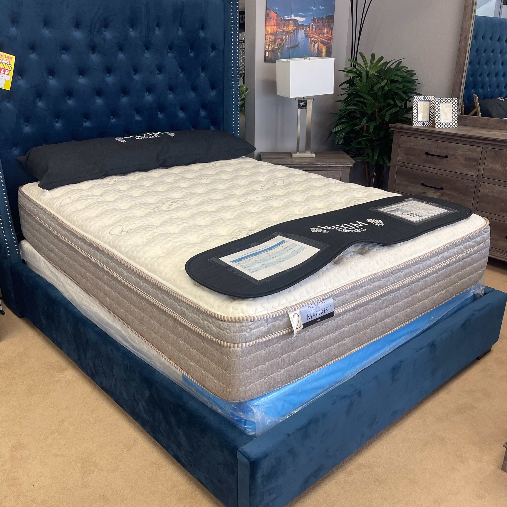 Windmill #2 Taupe Box Top 12" Mattress / Medium - Ornate Home