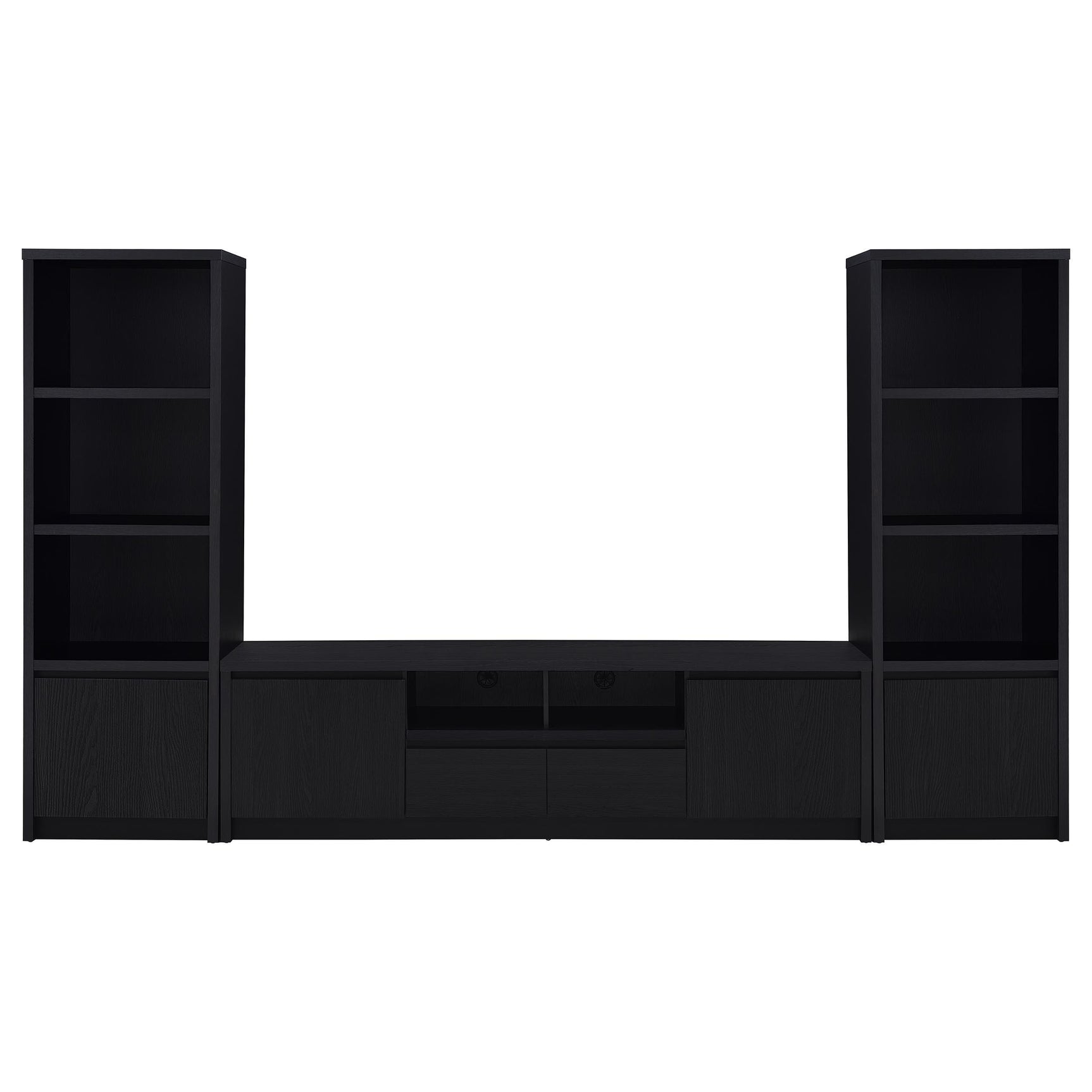 Winfield Black 78-inch 2-door TV Stand Media Console - Ornate Home