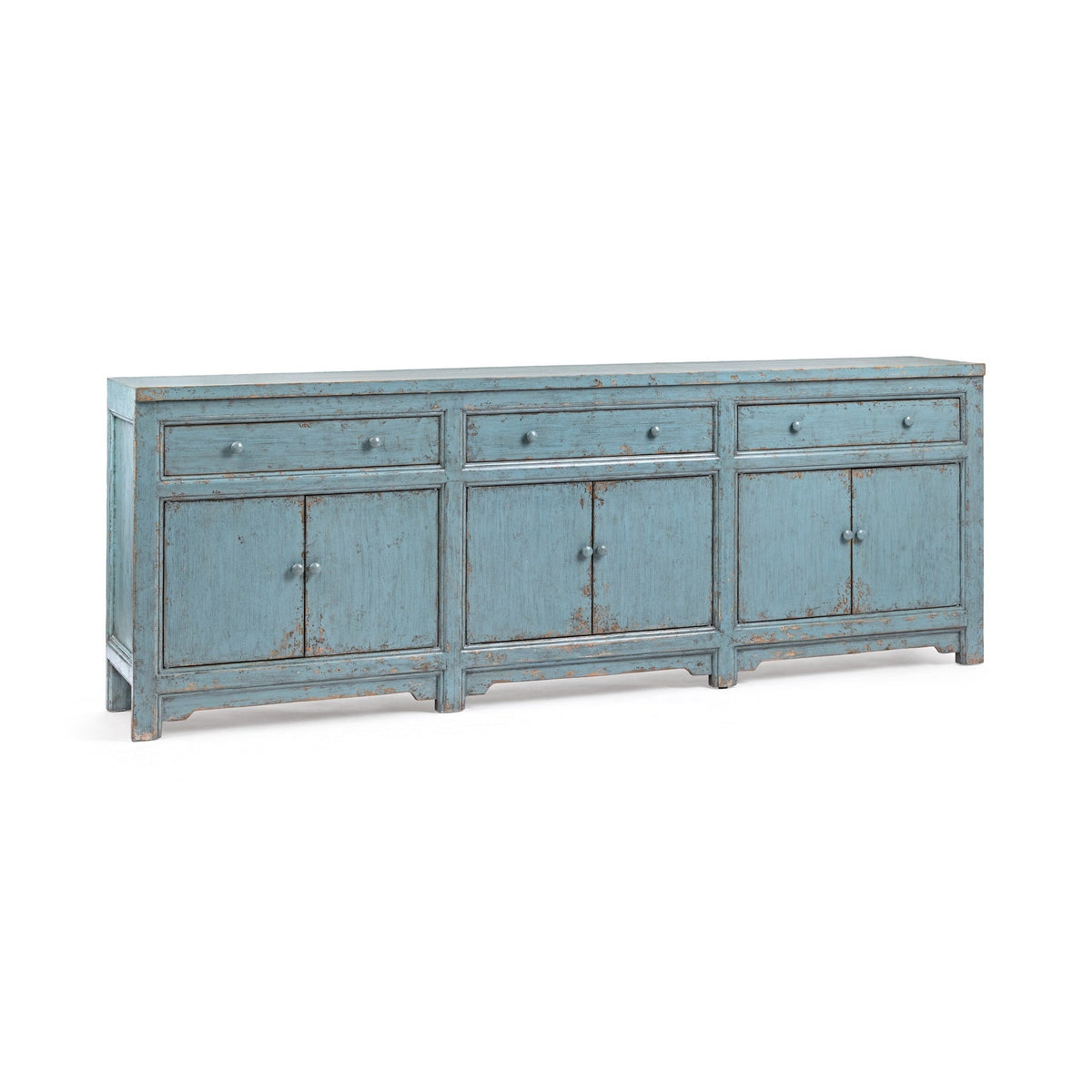 Winford Harbor Blue 3-Drawer 6-Door Cabinet