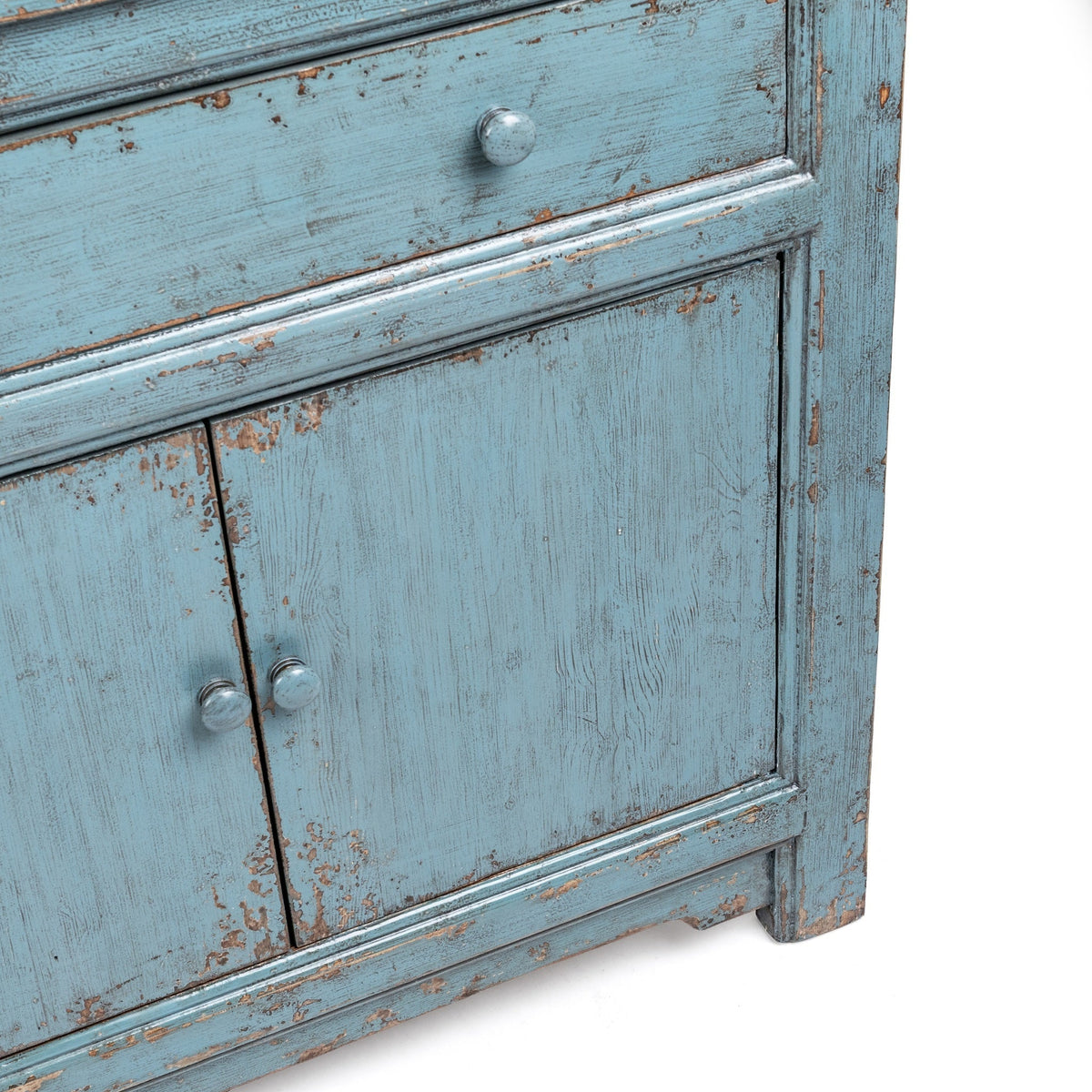 Winford Harbor Blue 3-Drawer 6-Door Cabinet