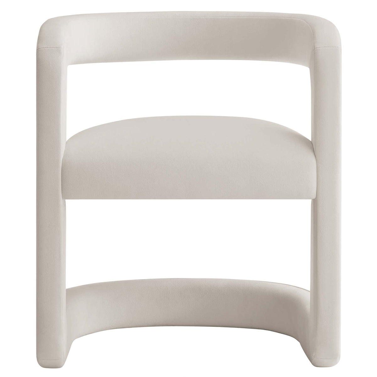 Winslow Alabaster Performance Velvet Barrel Accent Chair - Ornate Home