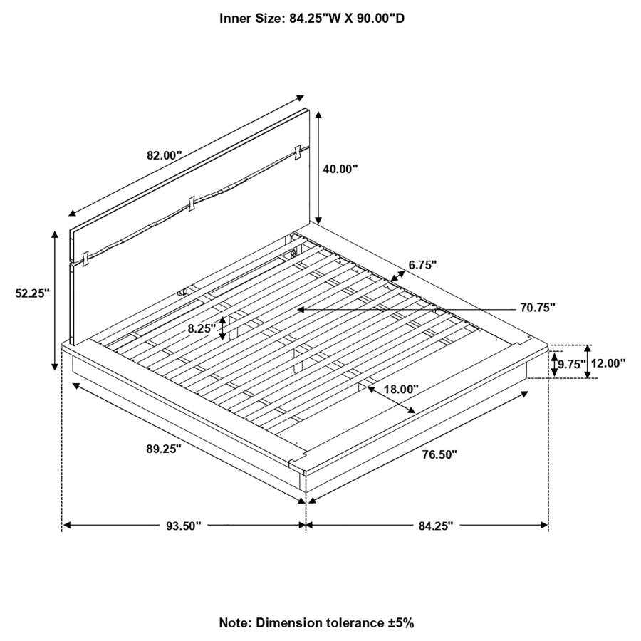 Winslow Smokey Walnut & Coffee Bean California King Bed - Ornate Home