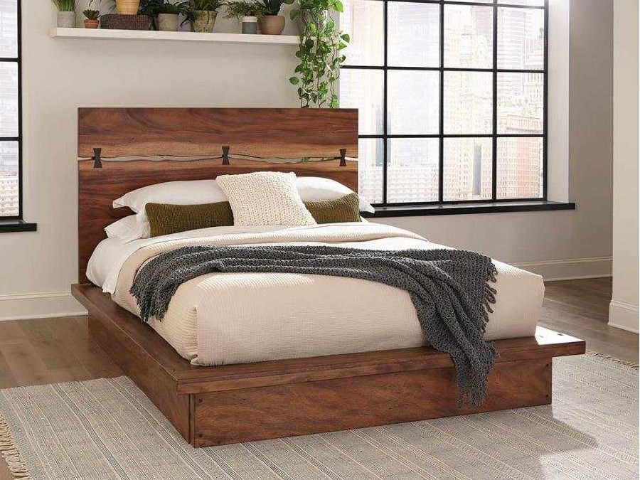 Winslow Smokey Walnut & Coffee Bean Queen Bed - Ornate Home
