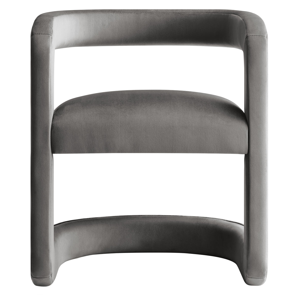 Winslow Storm Gray Barrel Performance Velvet Dining Chair - Ornate Home