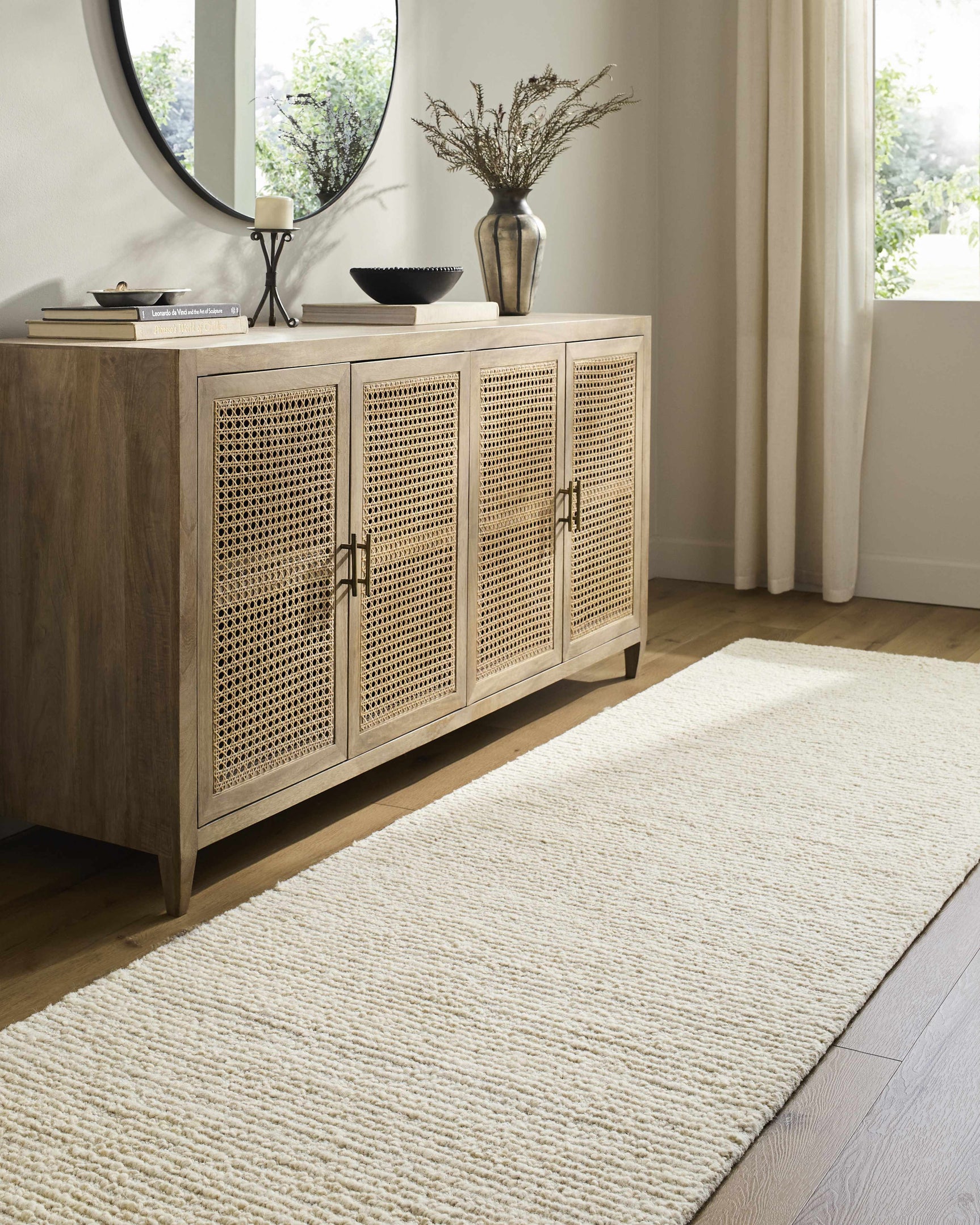 Winta Cream Wool Area Rug - Ornate Home