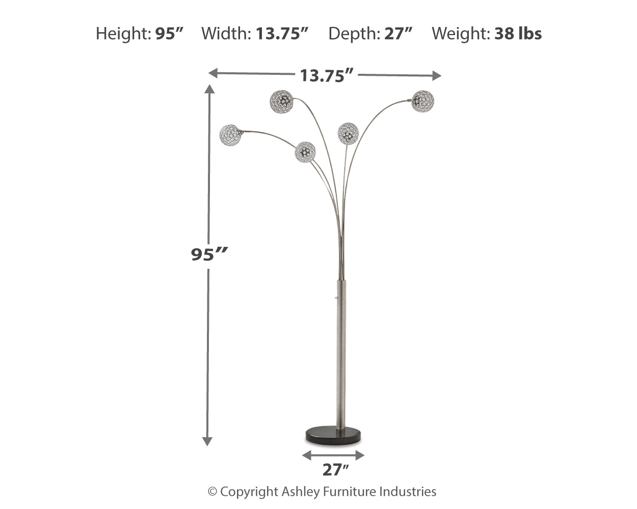 Winter Arc Lamp (Online Special Price) - Ornate Home