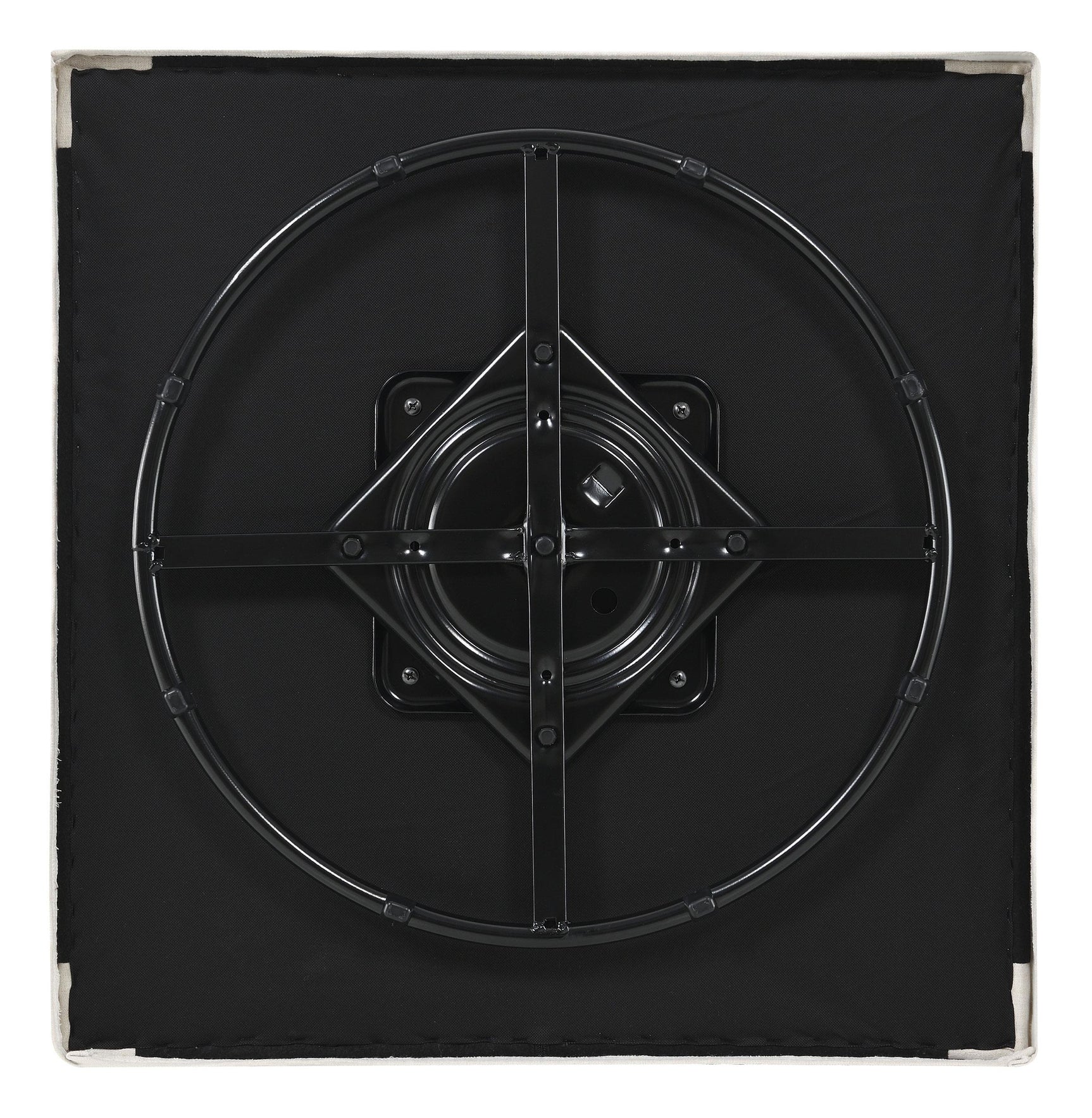 Winter Beige Upholstered Sloped Arm Accent Swivel Chair - Ornate Home