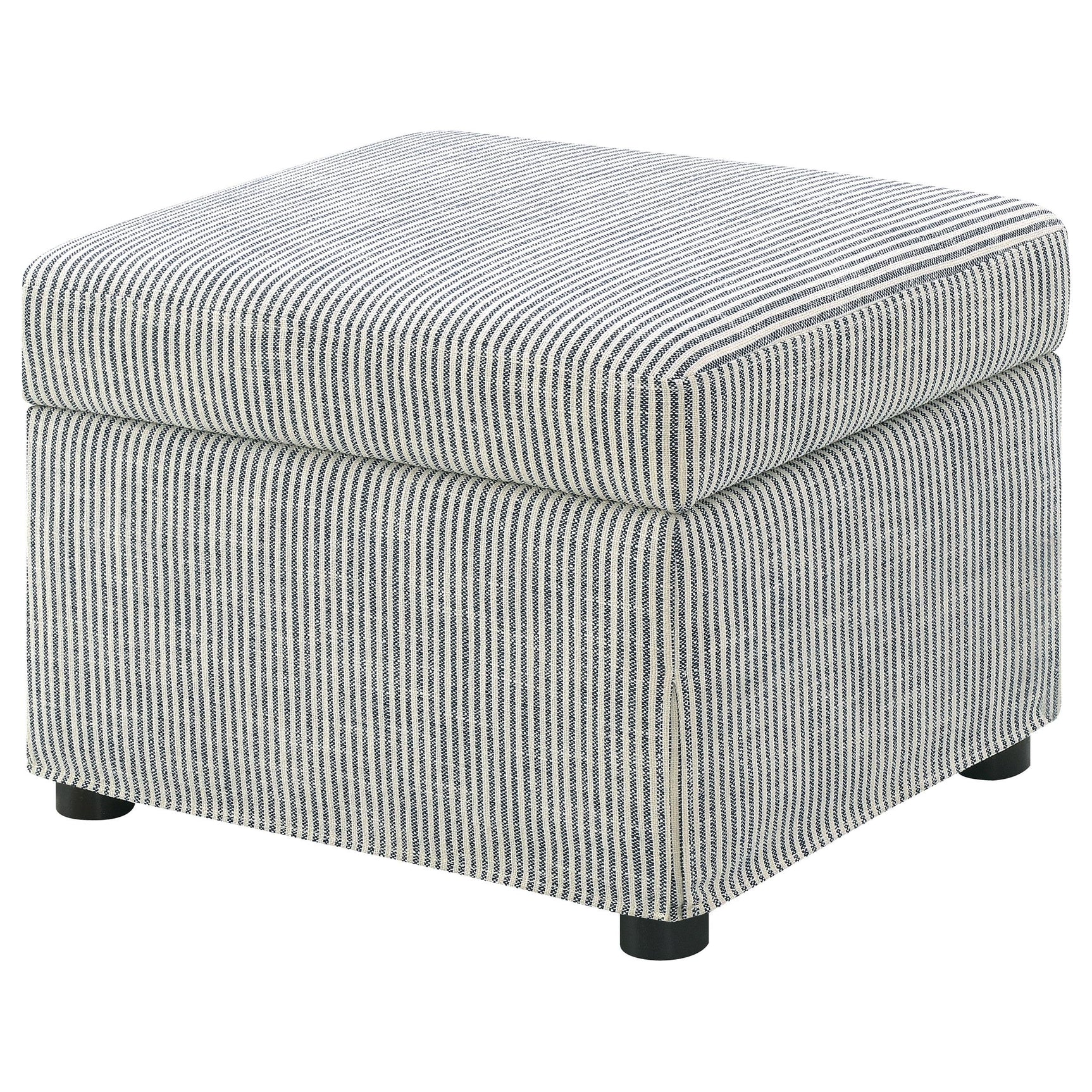 Winter Grey Upholstered Hydraulic Lift Top Storage Ottoman - Ornate Home