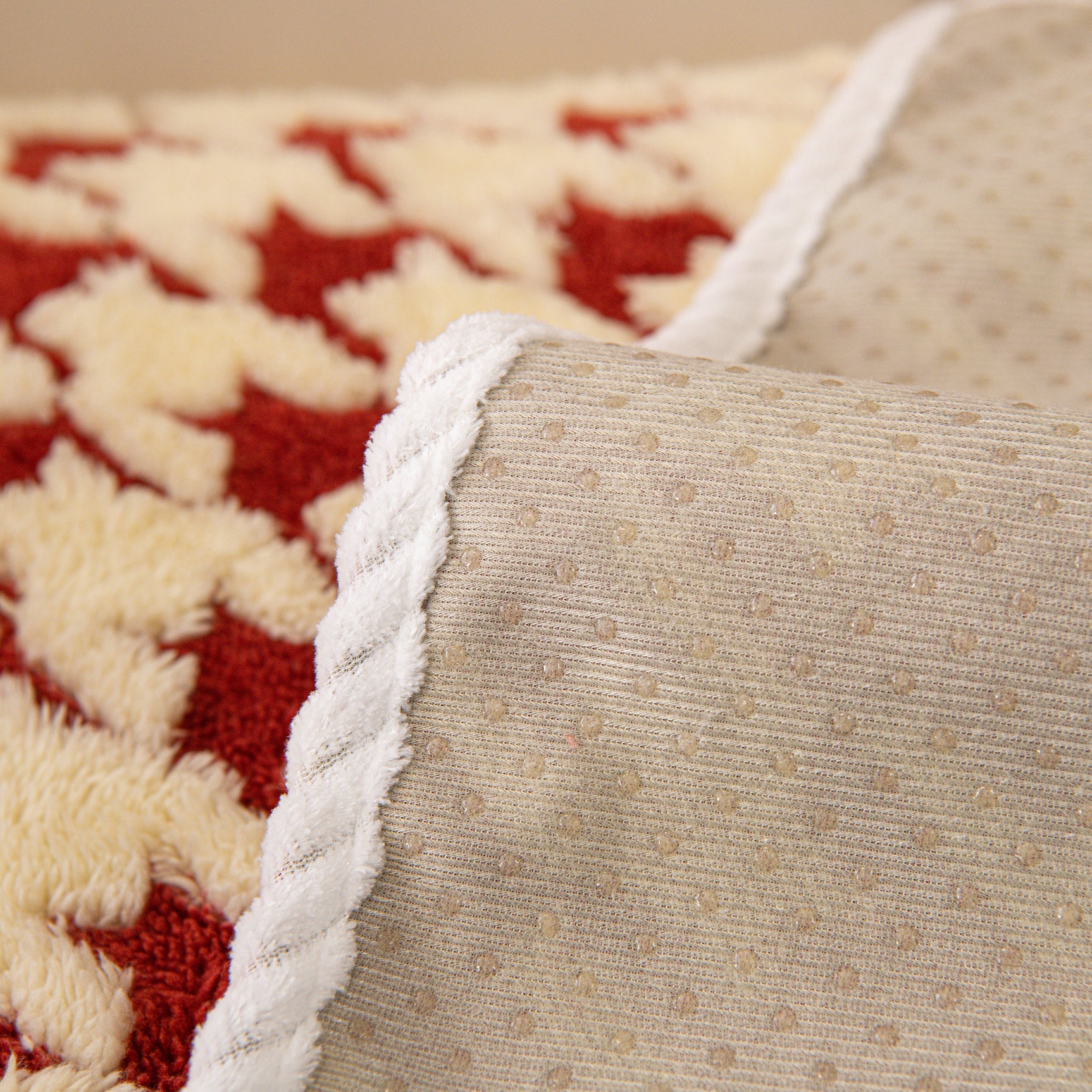 Winter Thickened Sherpa Fleece Houndstooth Sofa Cushion, Non-slip Sofa Cover with Plush - Ornate Home