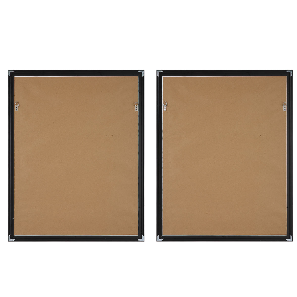 Winterland Black/Brown/White Abstract Prints (Set of 2) - Ornate Home