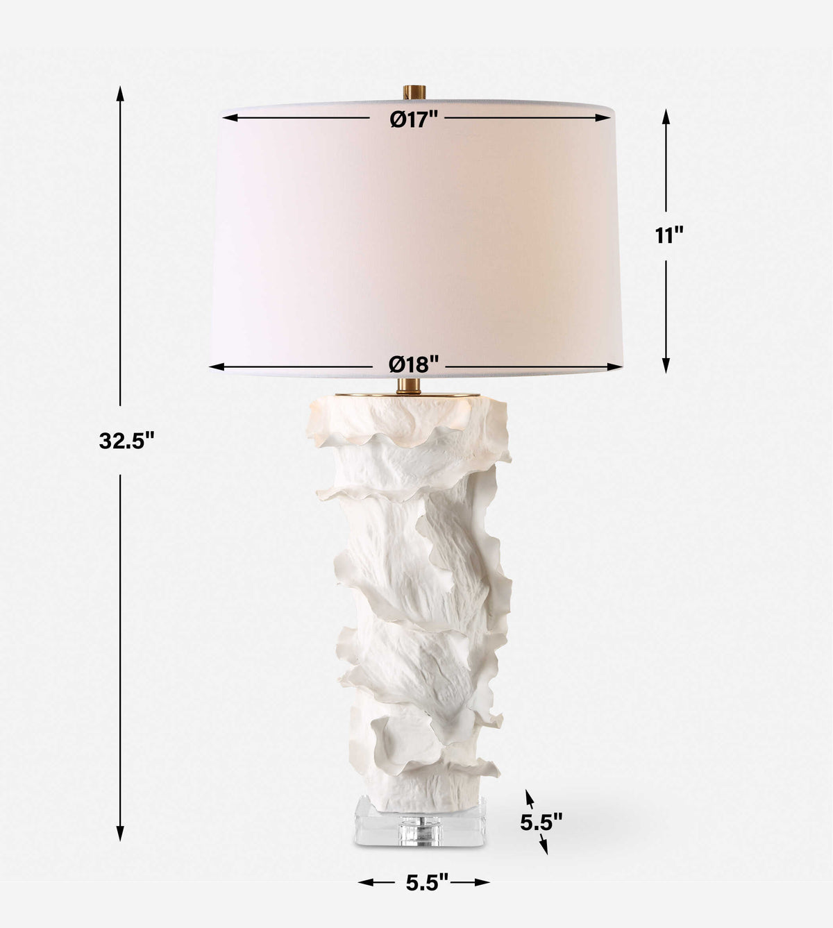 Wisp White Table Lamp - Ornate Home