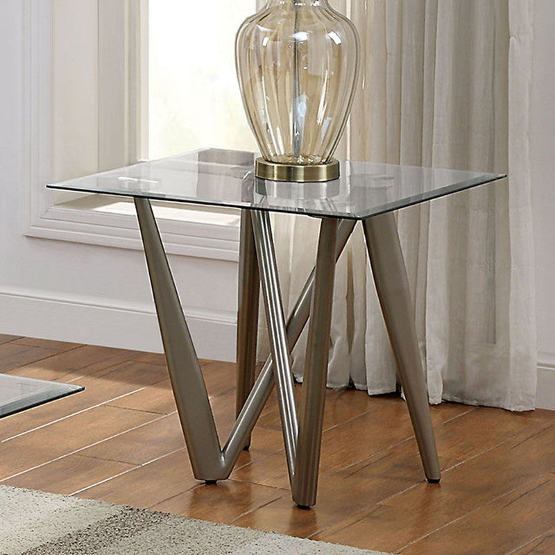 Wohlen Champagne End Table - Ornate Home