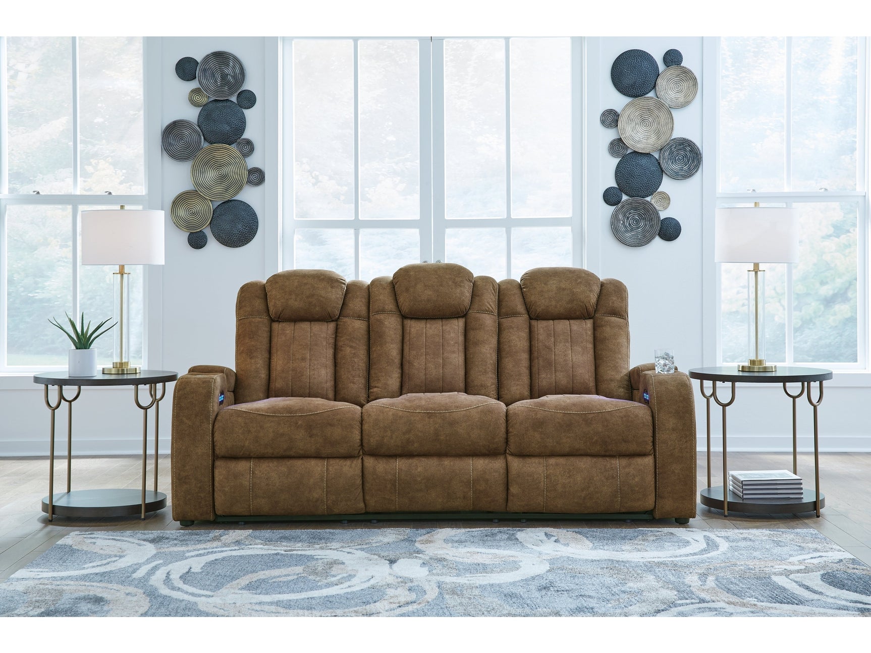 Wolfridge Brindle Power Reclining Sofa - Ornate Home