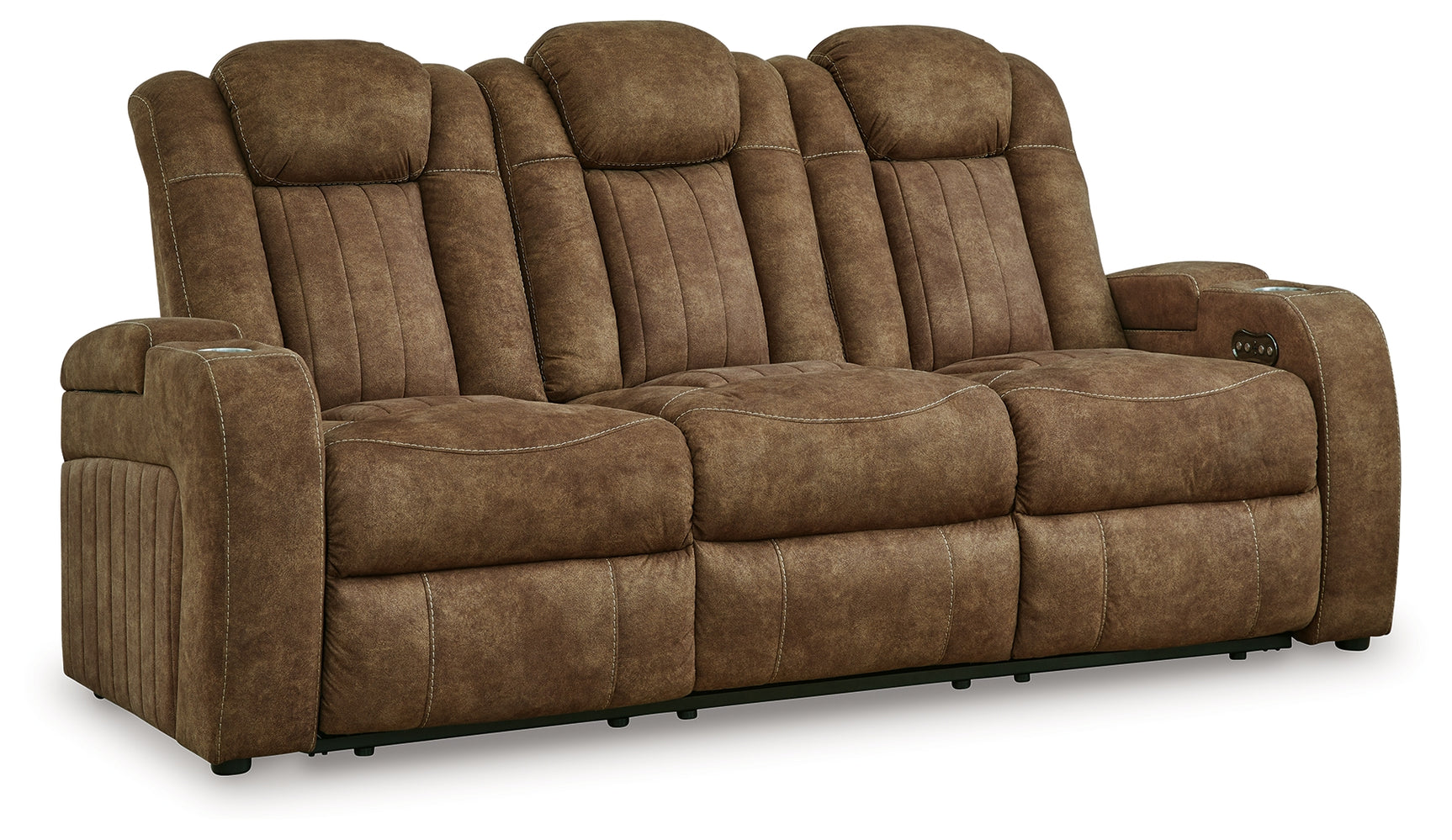 Wolfridge Brindle Power Reclining Sofa and Power Recliner (Online Special Price) - Ornate Home