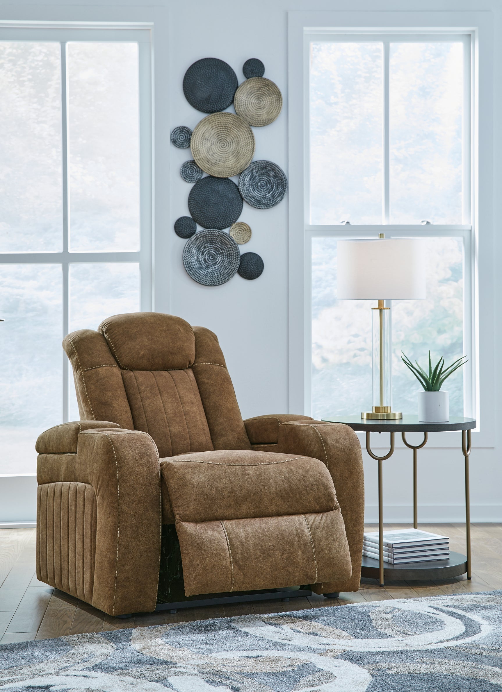 Wolfridge Brindle Power Reclining Sofa and Power Recliner (Online Special Price) - Ornate Home