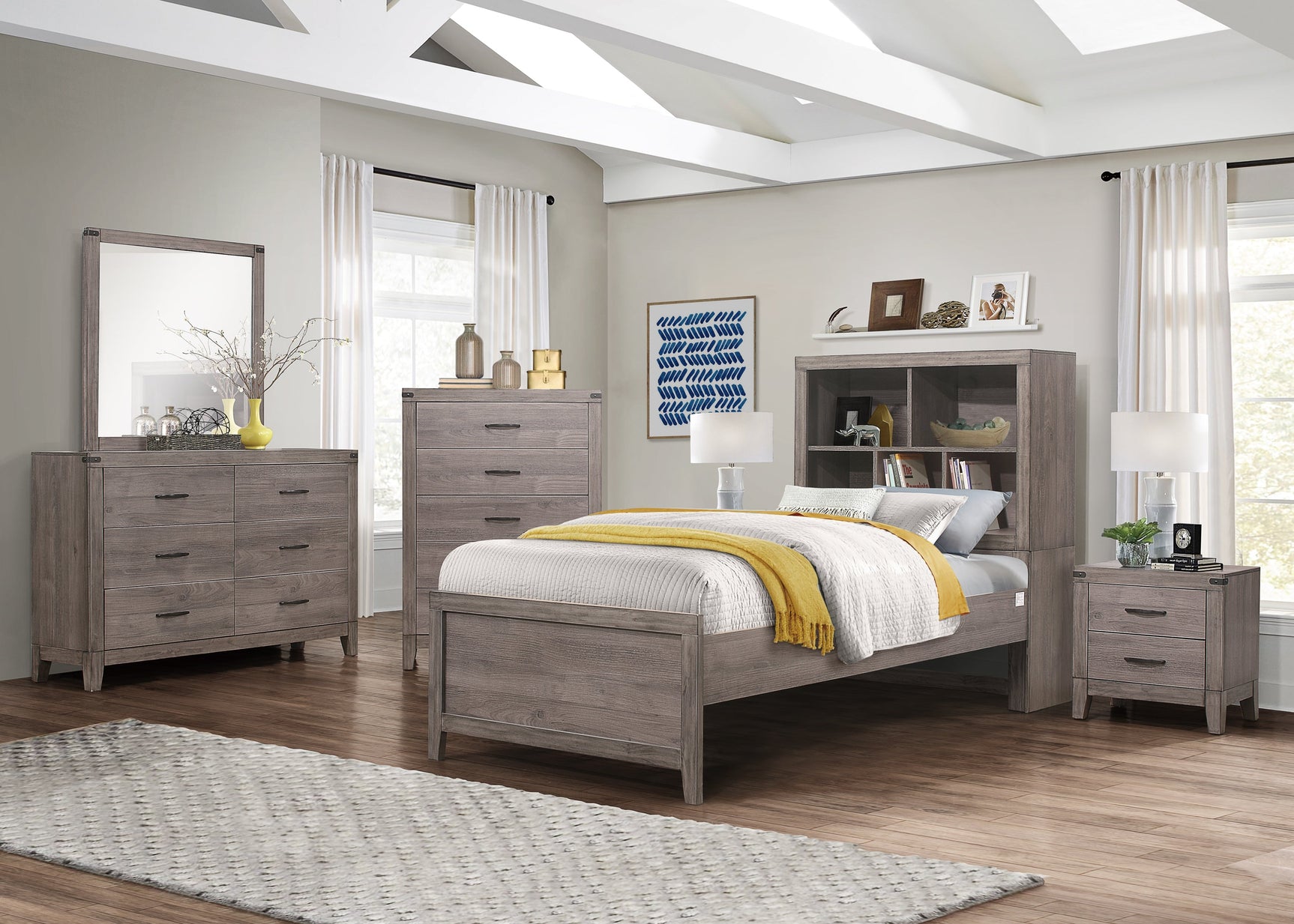Woodrow Brown Twin Platform Bed - Ornate Home
