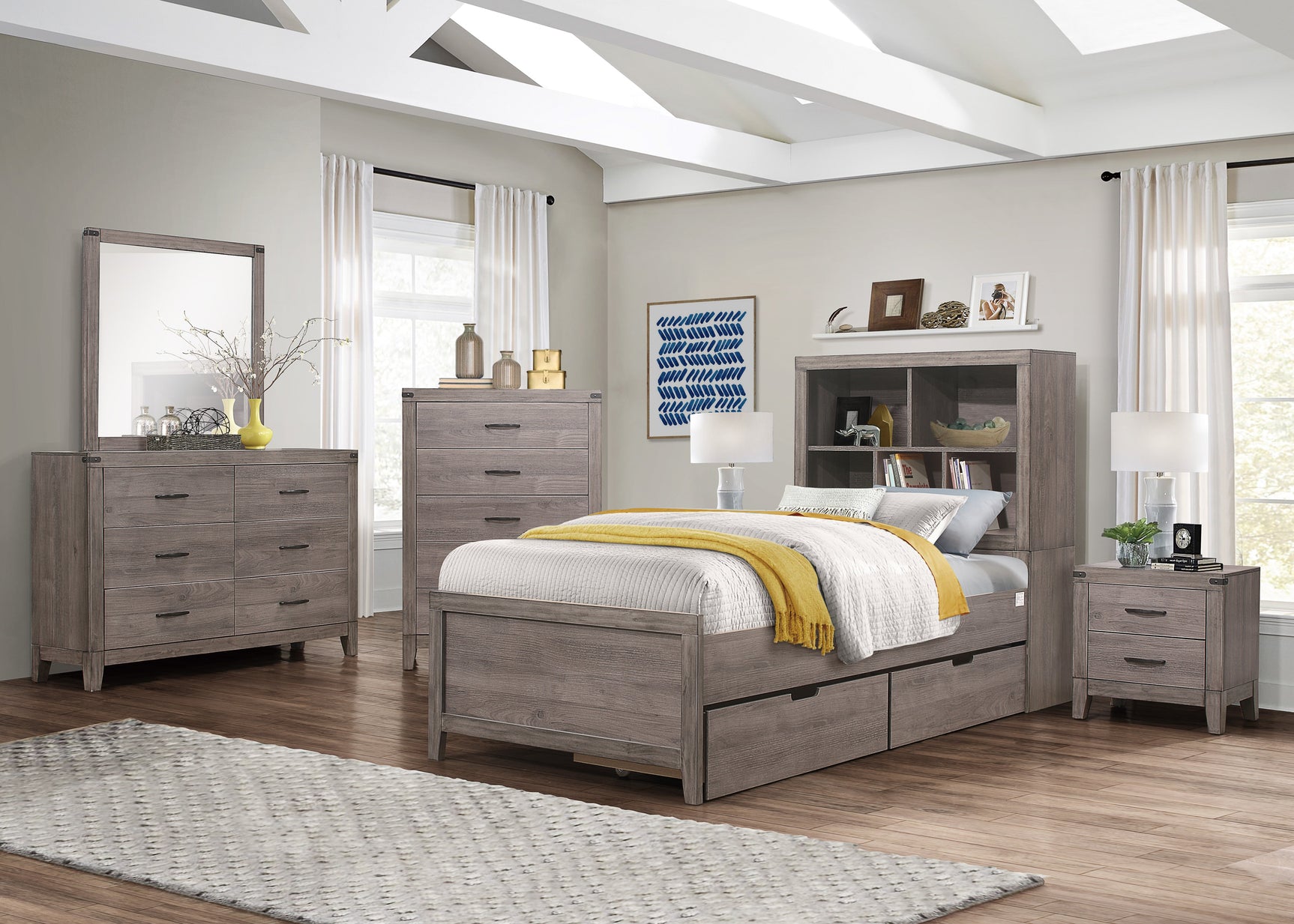 Woodrow Brown Twin Platform Bed - Ornate Home